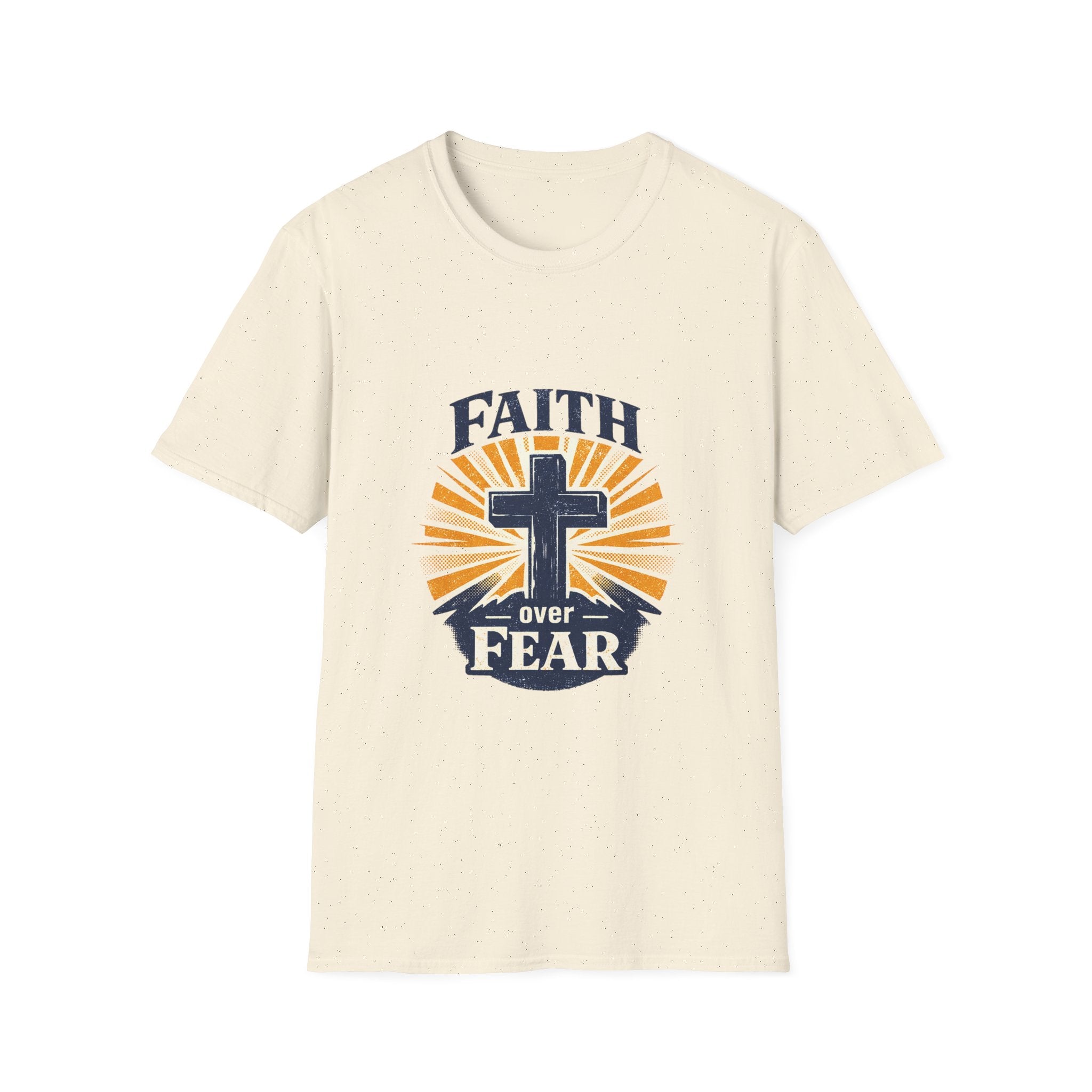 Faith Over Fear T-Shirt — Christian Cross Inspirational Tee