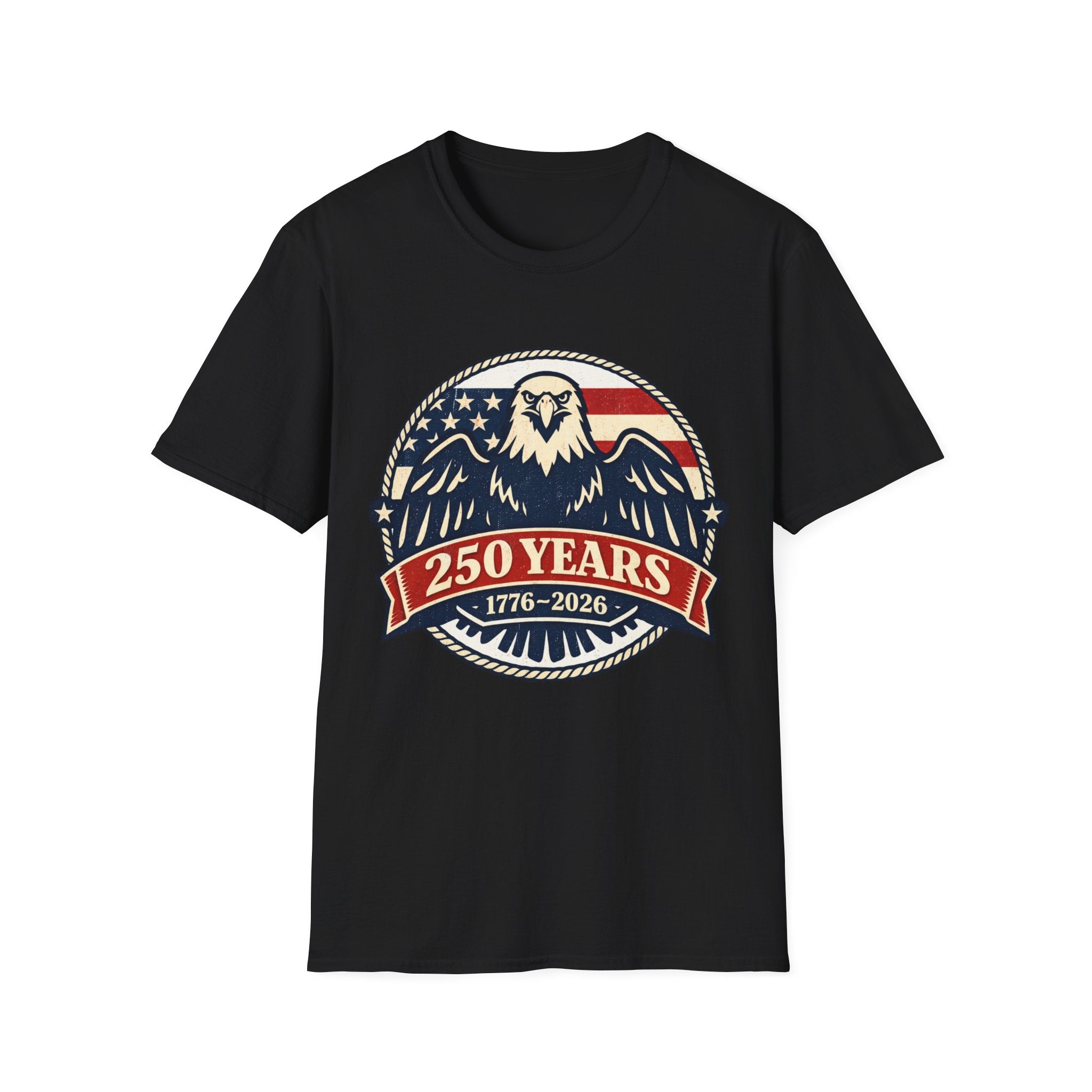 250 Years Eagle T-Shirt – 1776–2026 American Anniversary Patriotic Tee