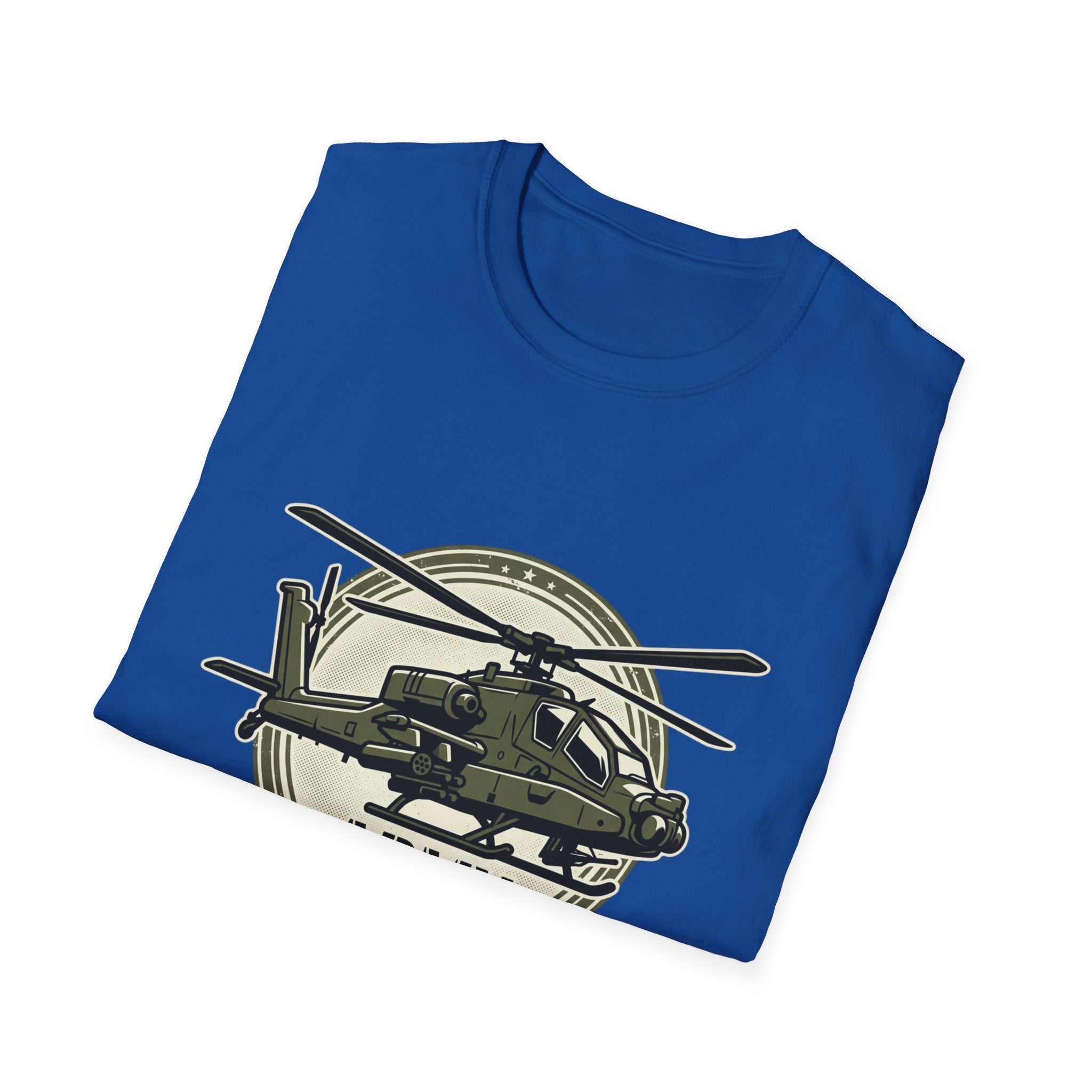 Army Helicopter T‑Shirt — Military Aviation Badge Tee