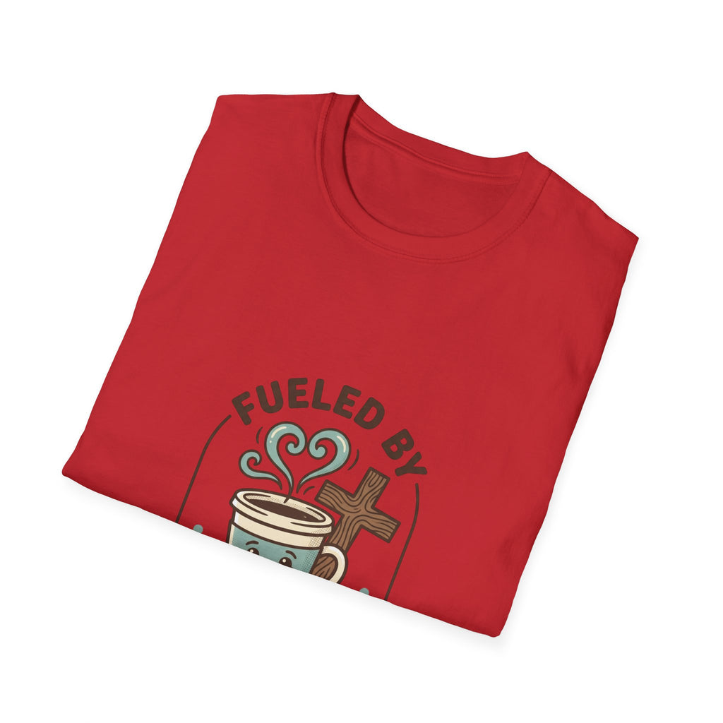 Fueled by Jesus Coffee T-Shirt — Christian Faith Coffee Tee