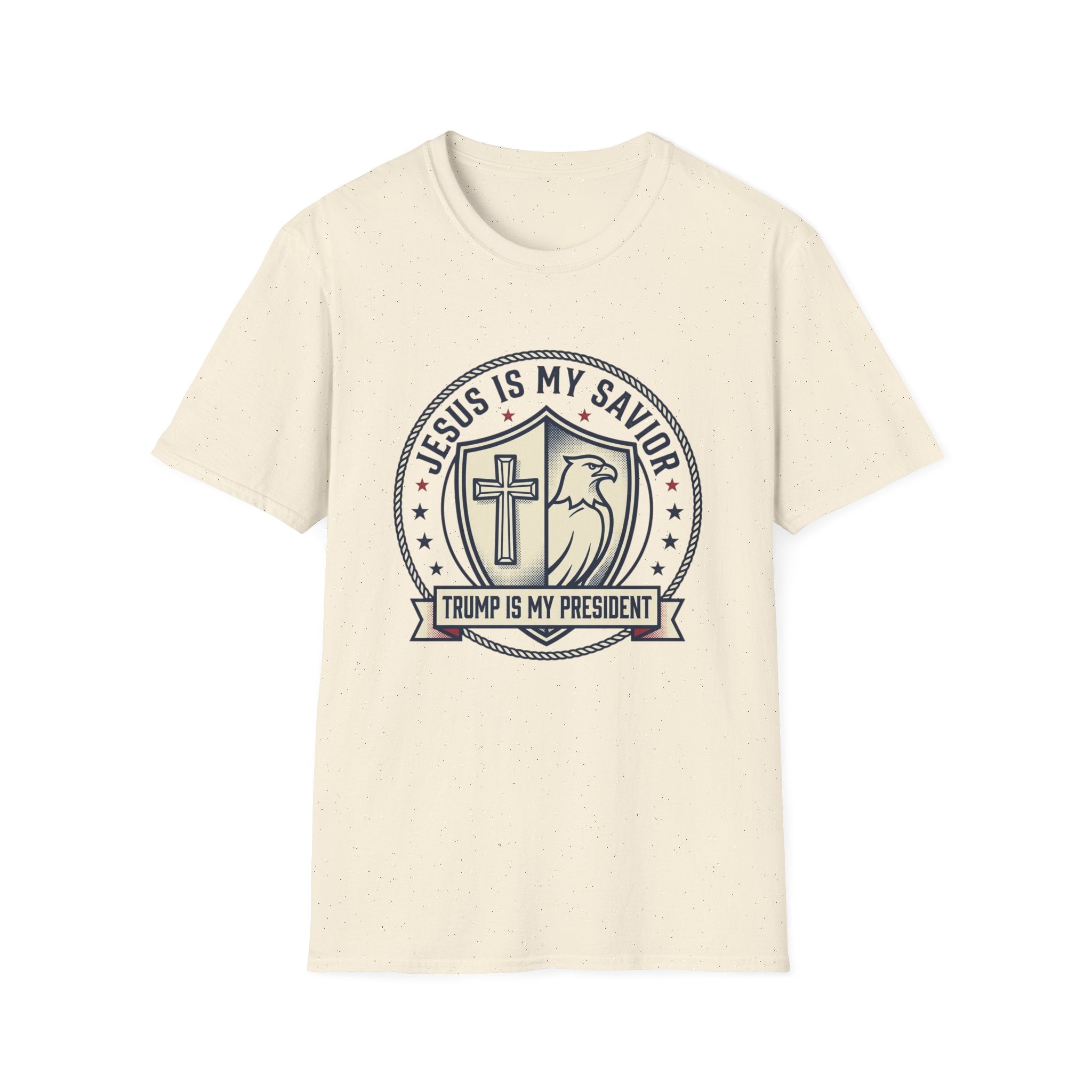 Christian Political T-Shirt — "Jesus Is My Savior, Trump Is My President"