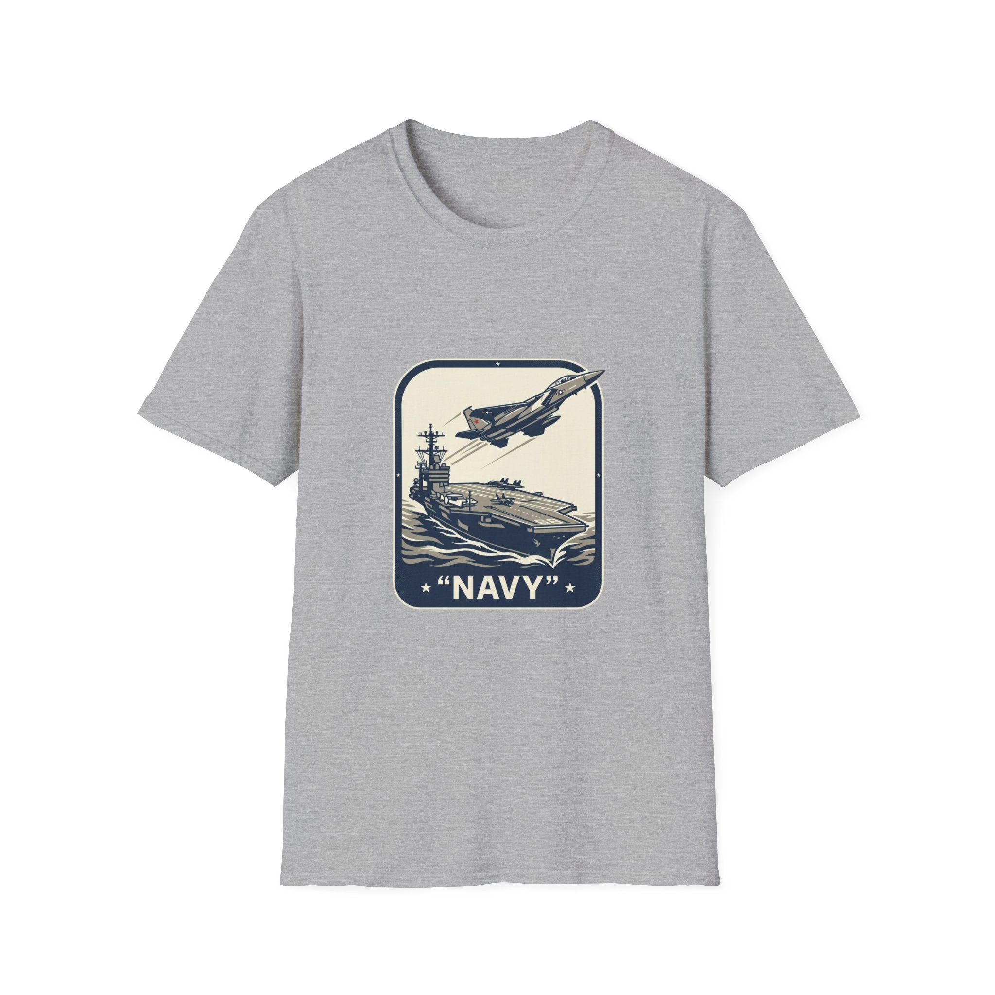Navy Aircraft Carrier T‑Shirt — Vintage Naval Aviation Graphic Tee