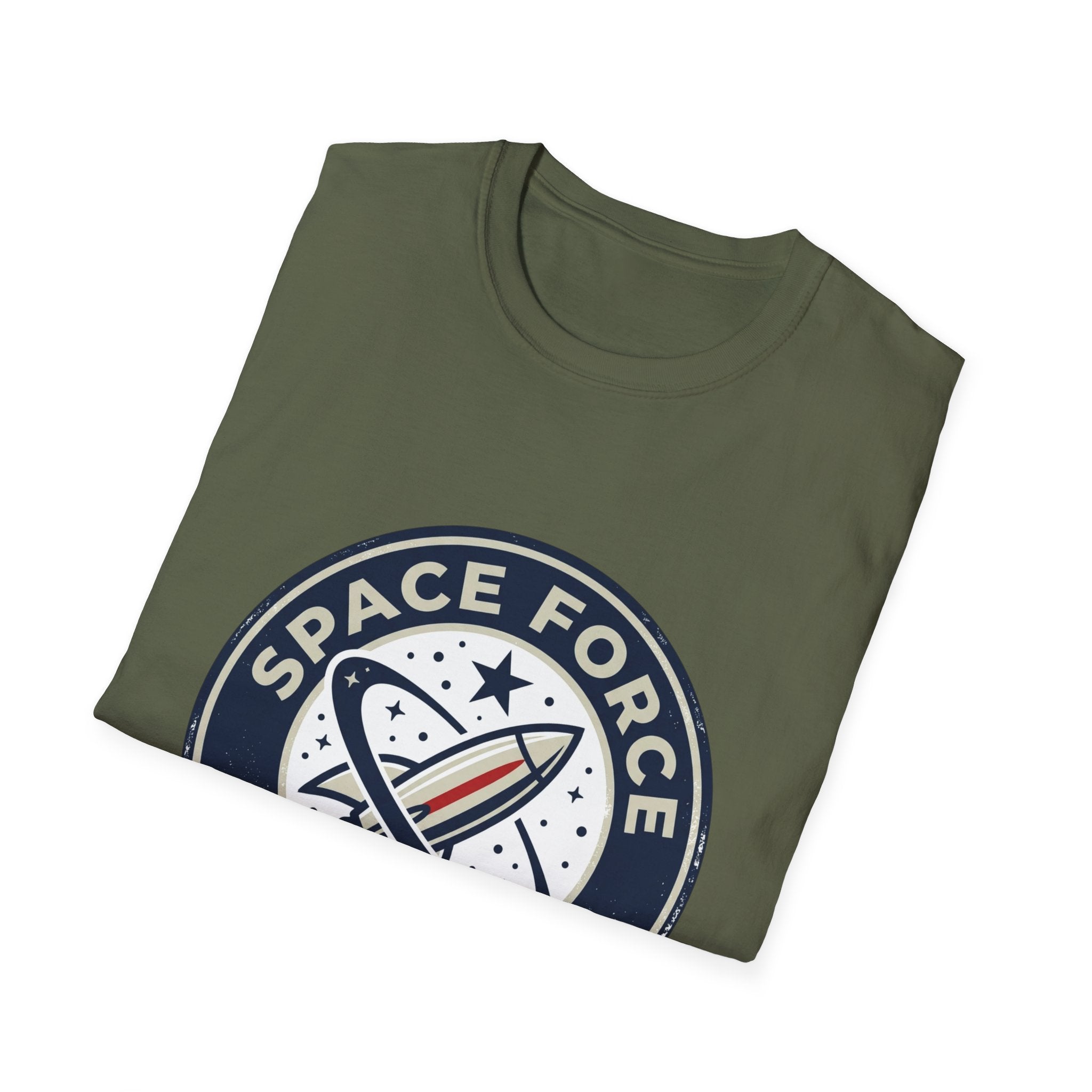 Space Force USA T‑Shirt — Retro Rocket Patch Tee