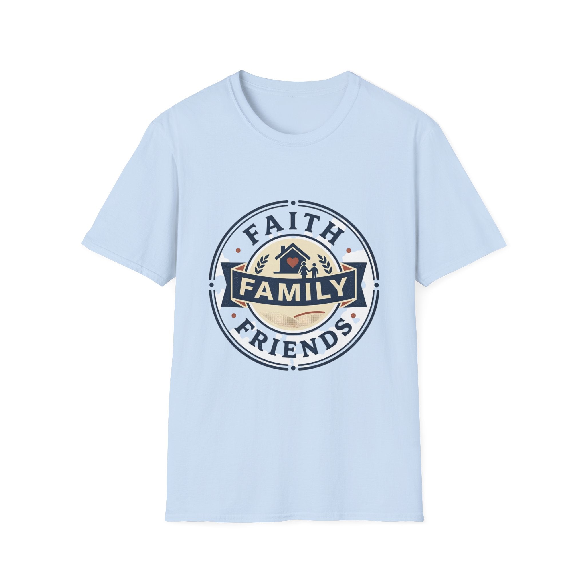 Faith, Family & Friends T-Shirt — Inspirational Christian Family Tee