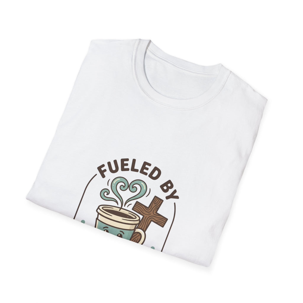 Fueled by Jesus Coffee T-Shirt — Christian Faith Coffee Tee