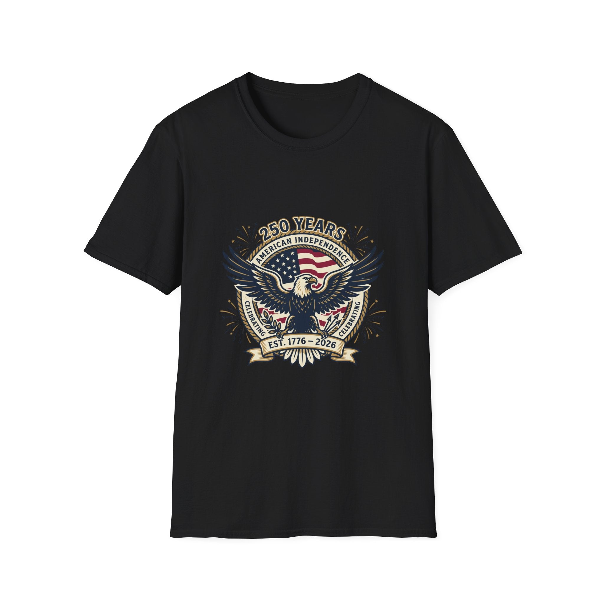 250 Years American Independence Eagle T-Shirt — Est. 1776–2026 Patriotic Tee