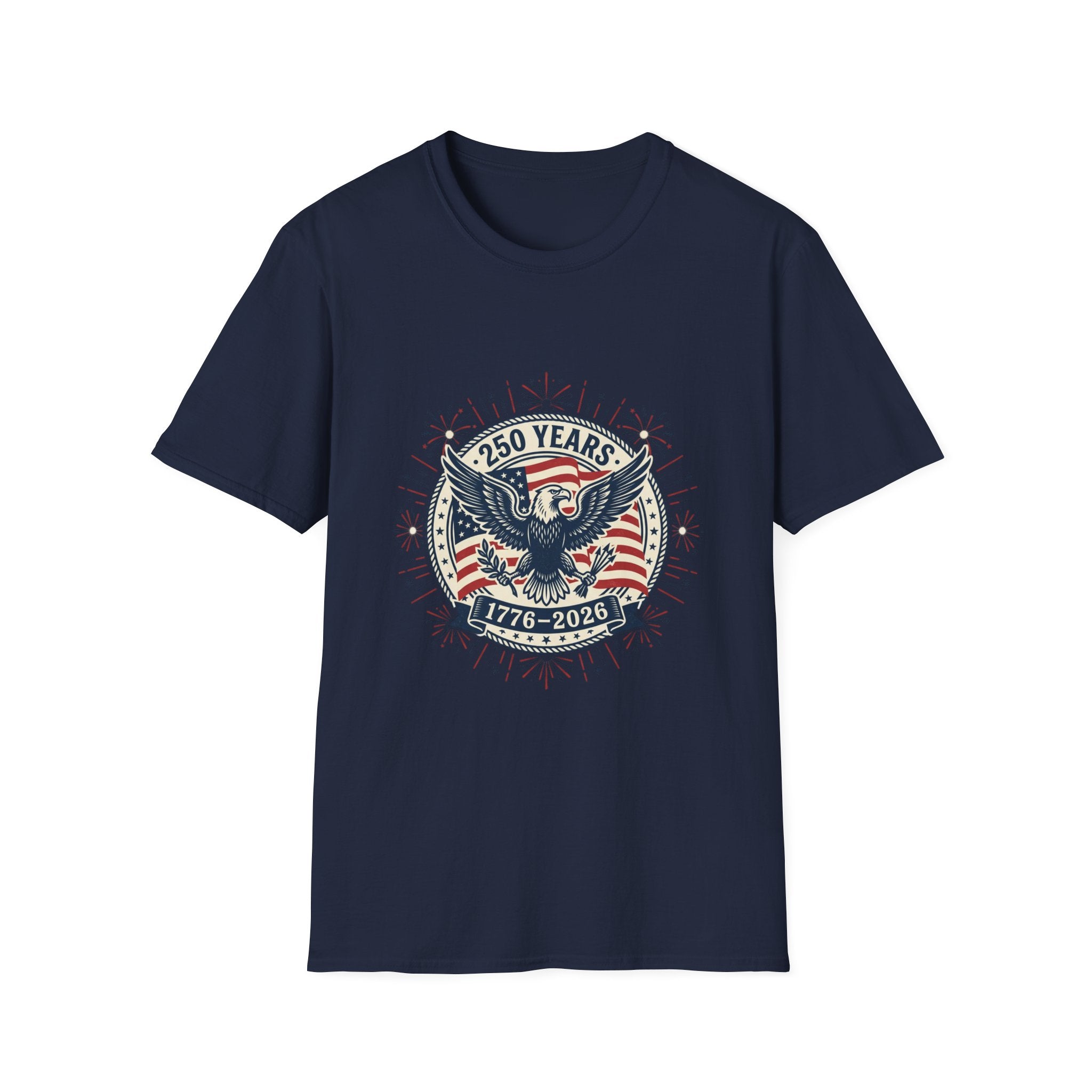 250 Years 1776–2026 Eagle T-Shirt — Patriotic American Independence Shirt