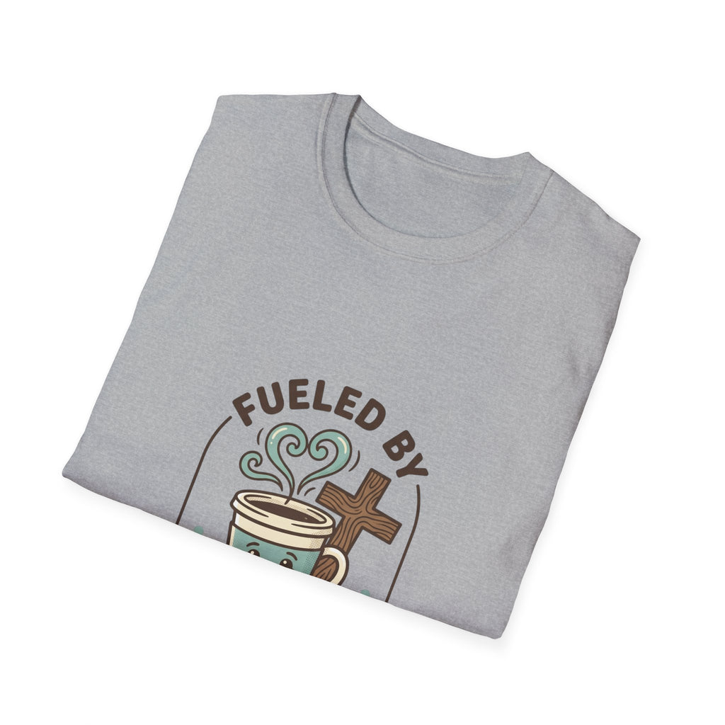 Fueled by Jesus Coffee T-Shirt — Christian Faith Coffee Tee