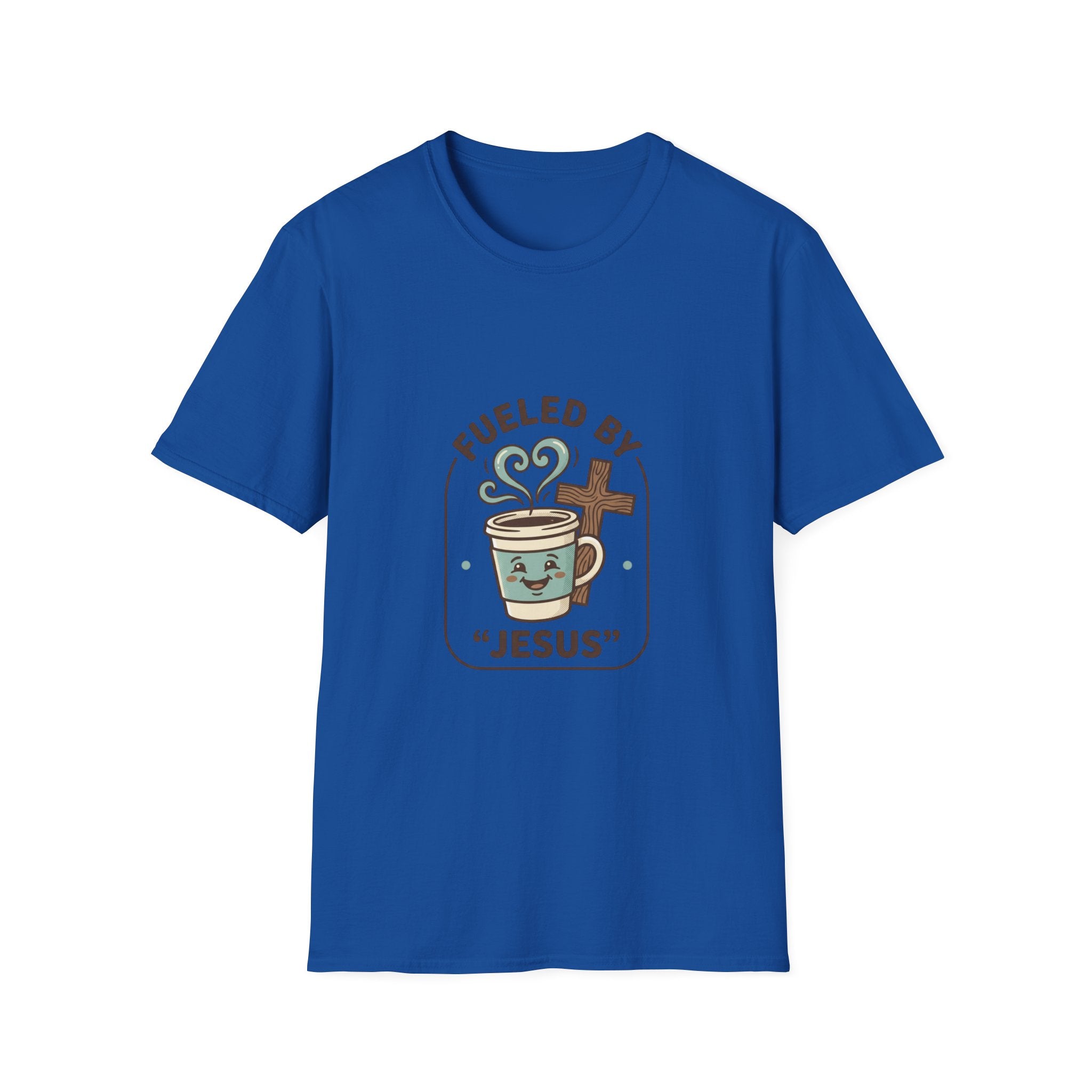 Fueled by Jesus Coffee T-Shirt — Christian Faith Coffee Tee