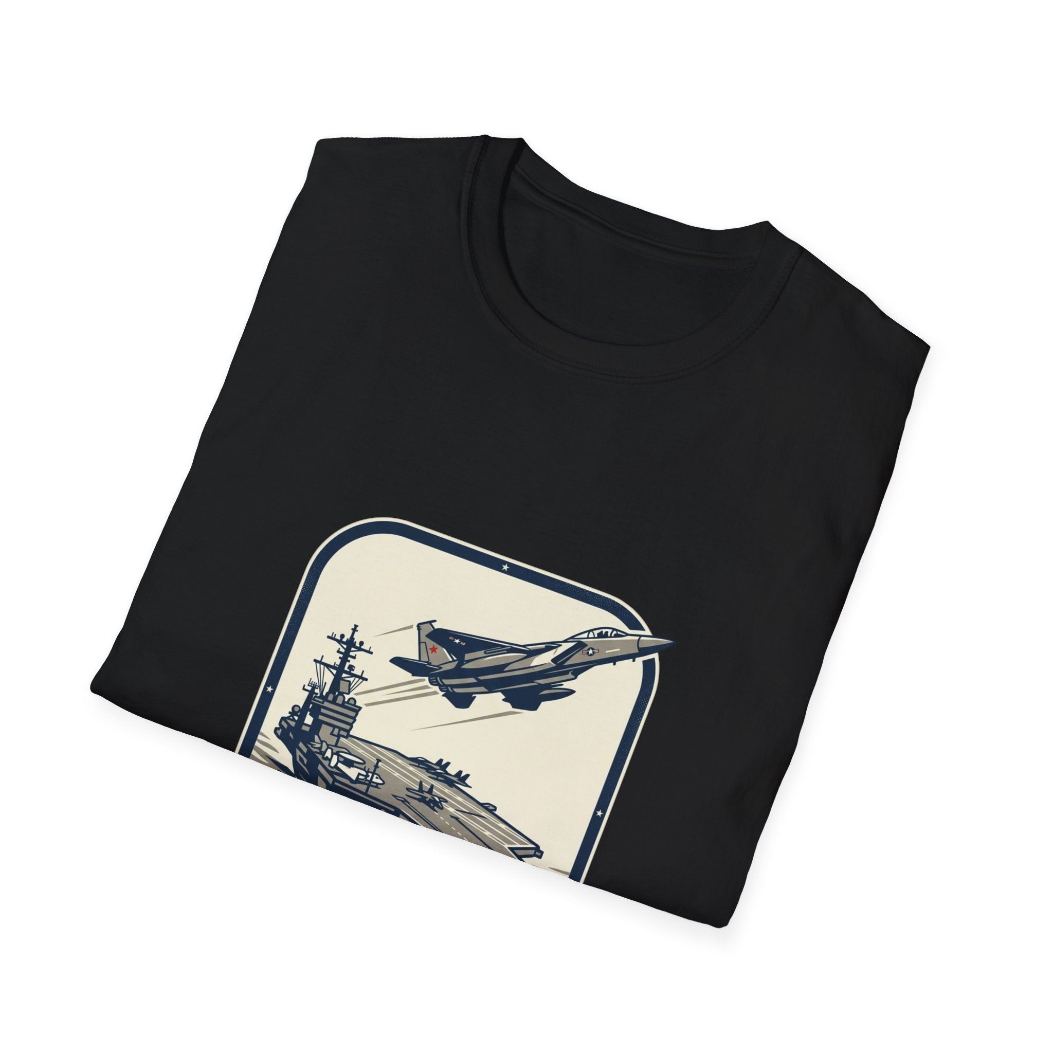 Navy Aircraft Carrier T‑Shirt — Vintage Naval Aviation Graphic Tee