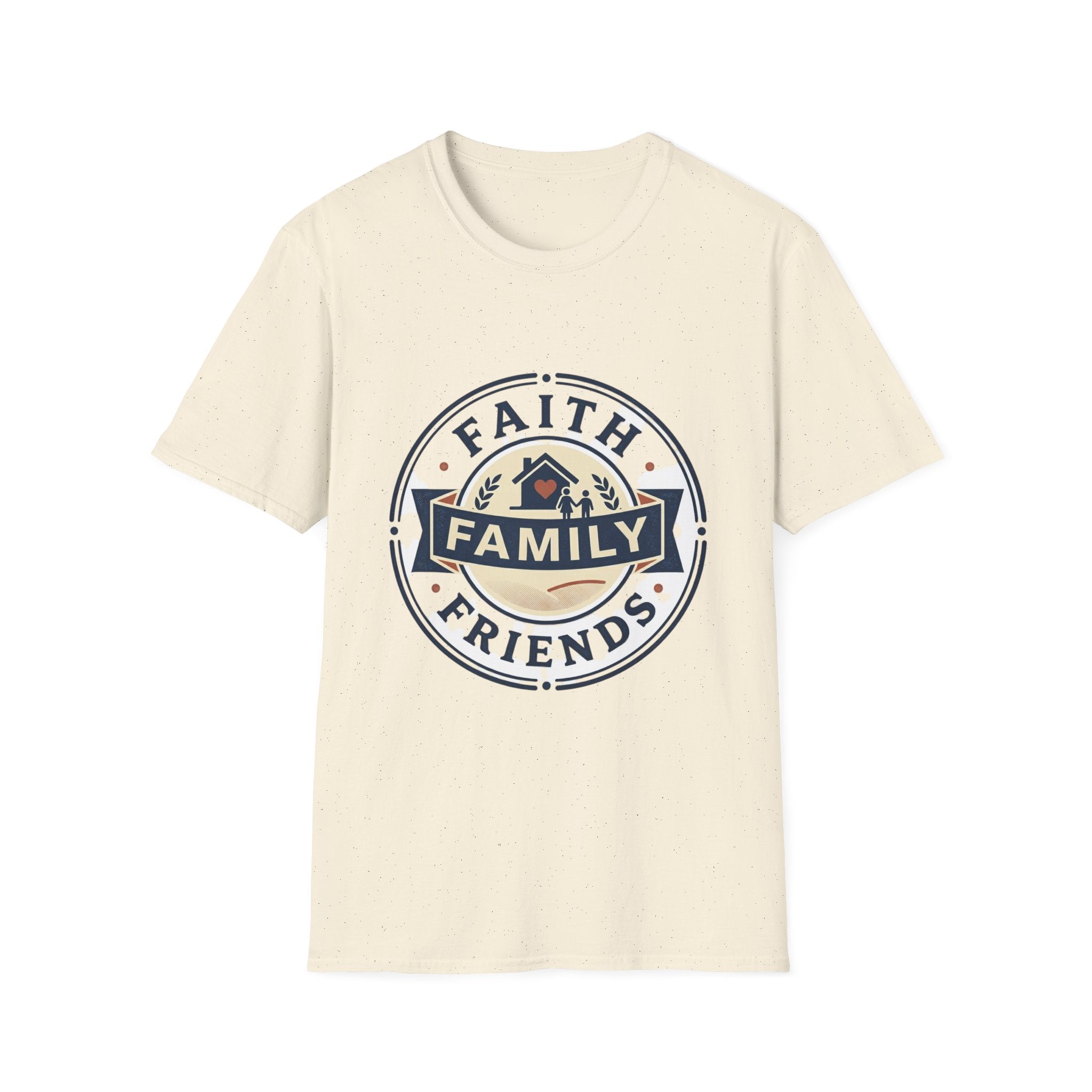 Faith, Family & Friends T-Shirt — Inspirational Christian Family Tee