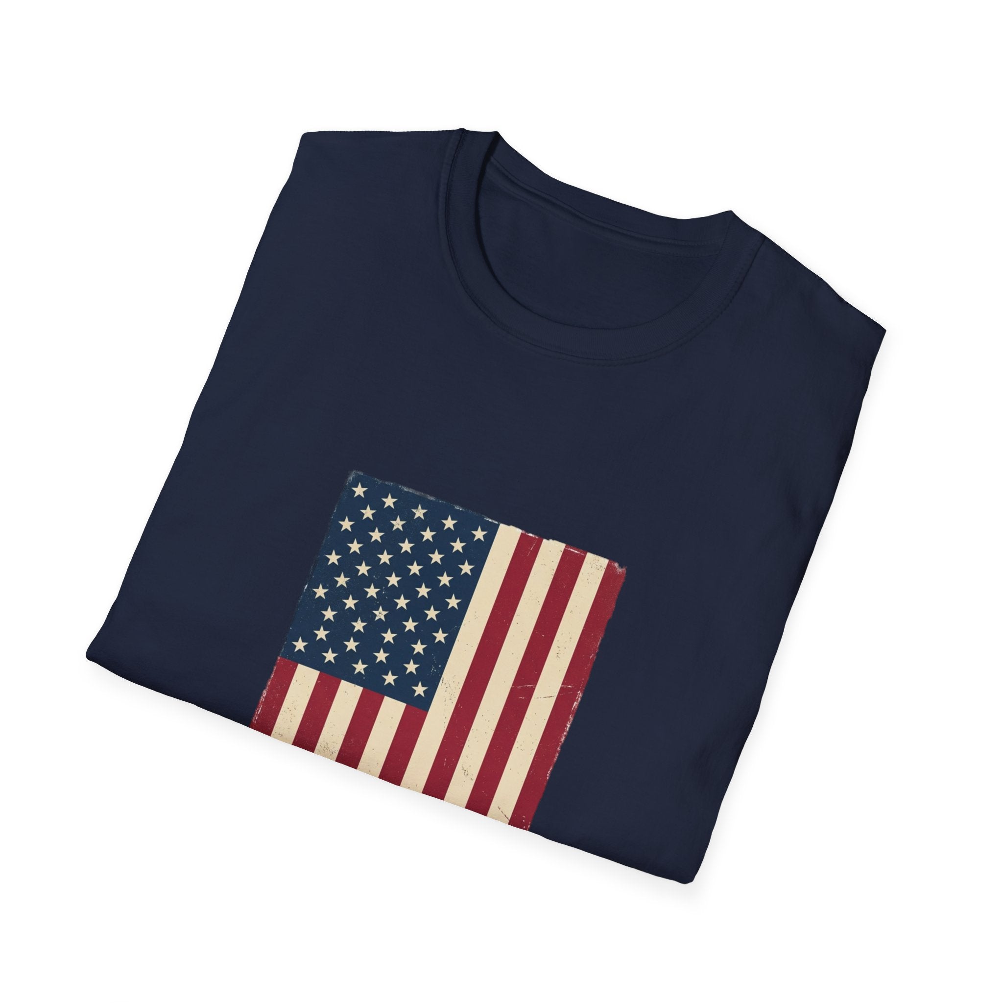 Freedom Isn't Free T-Shirt — Distressed American Flag Patriotic Tee