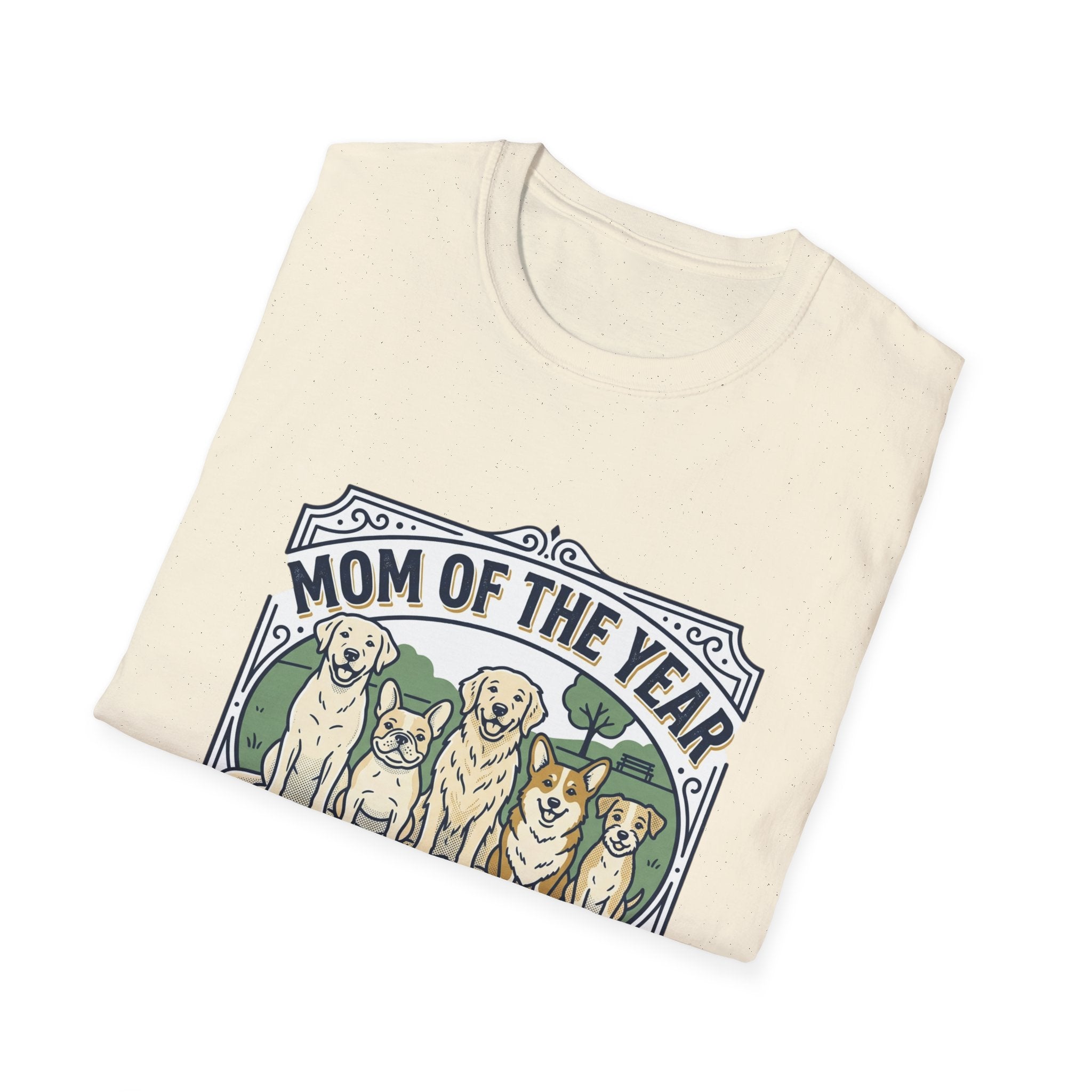 Dog Mom T-Shirt — "Mom of the Year" Cute Dog Mom Graphic Tee