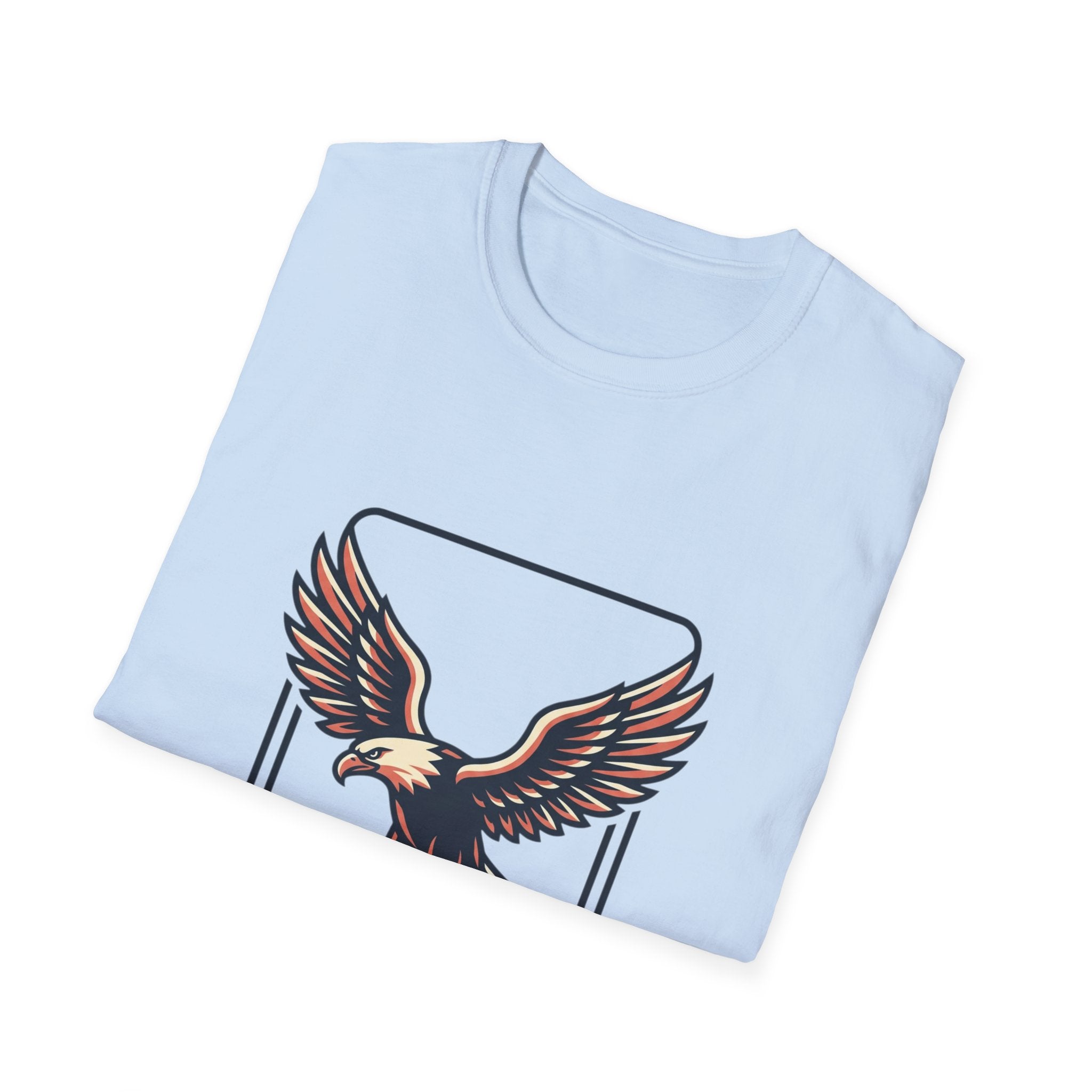 Eagle Graphic T-Shirt — Vintage Soaring Eagle Chest Print