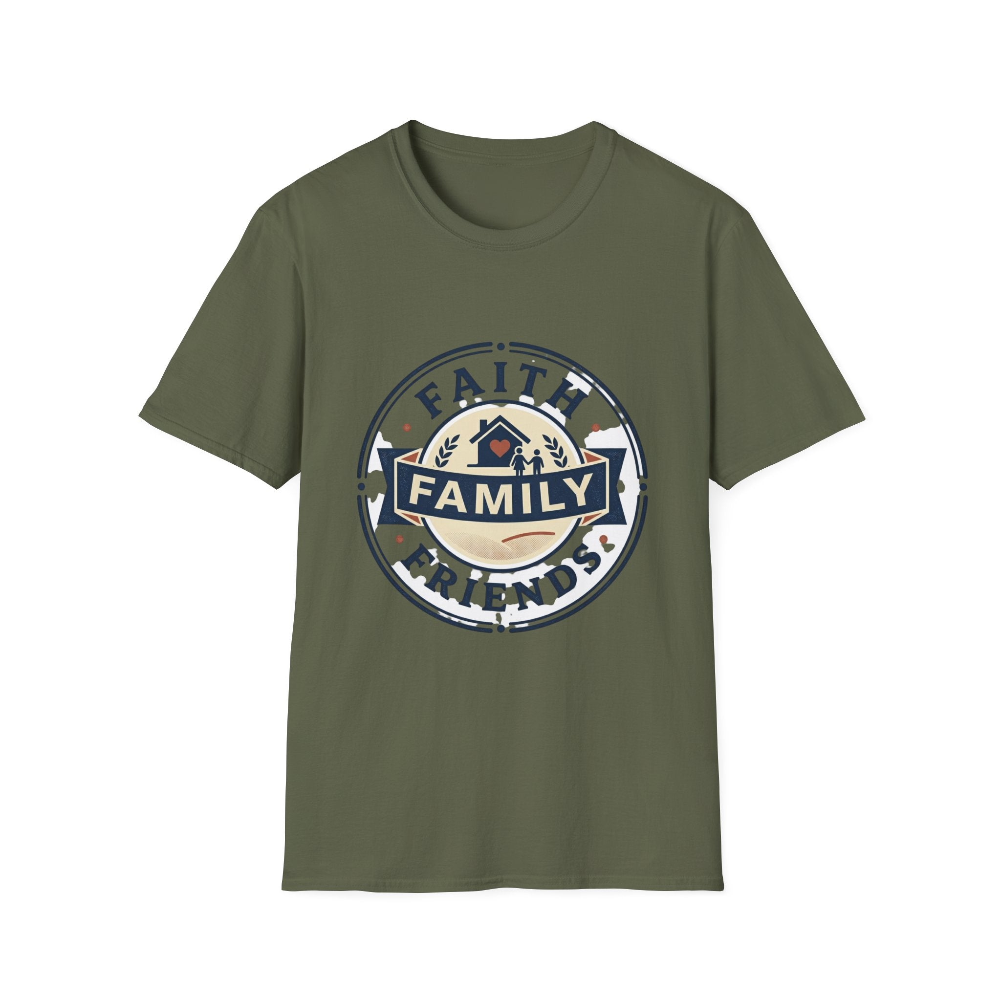Faith, Family & Friends T-Shirt — Inspirational Christian Family Tee
