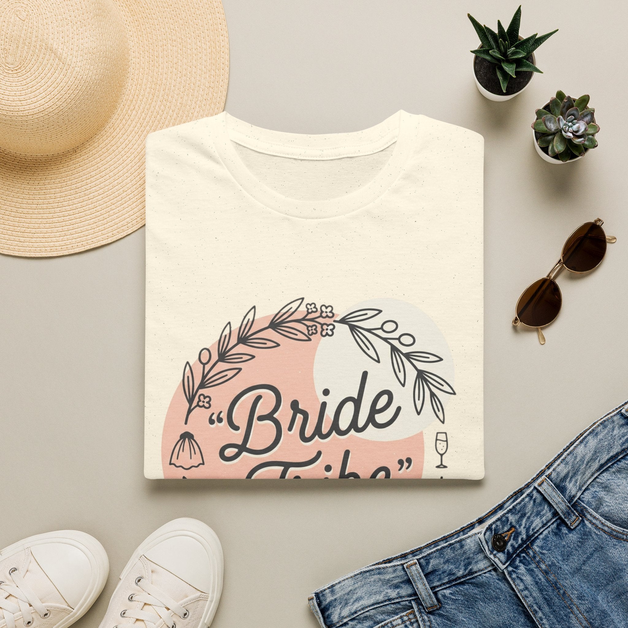 Bride Tribe T-Shirt — Floral Bride to Be Tee