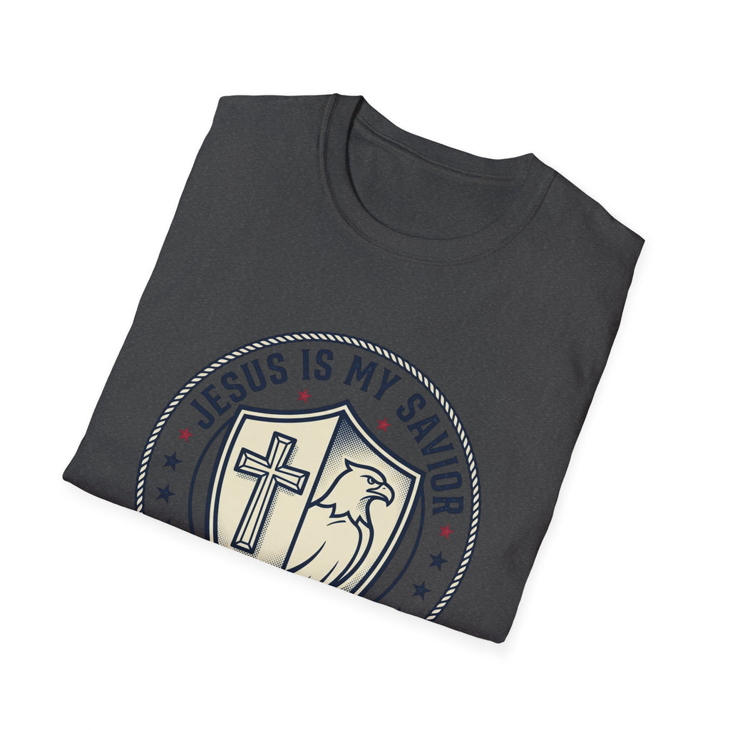 Christian Political T-Shirt — "Jesus Is My Savior, Trump Is My President"