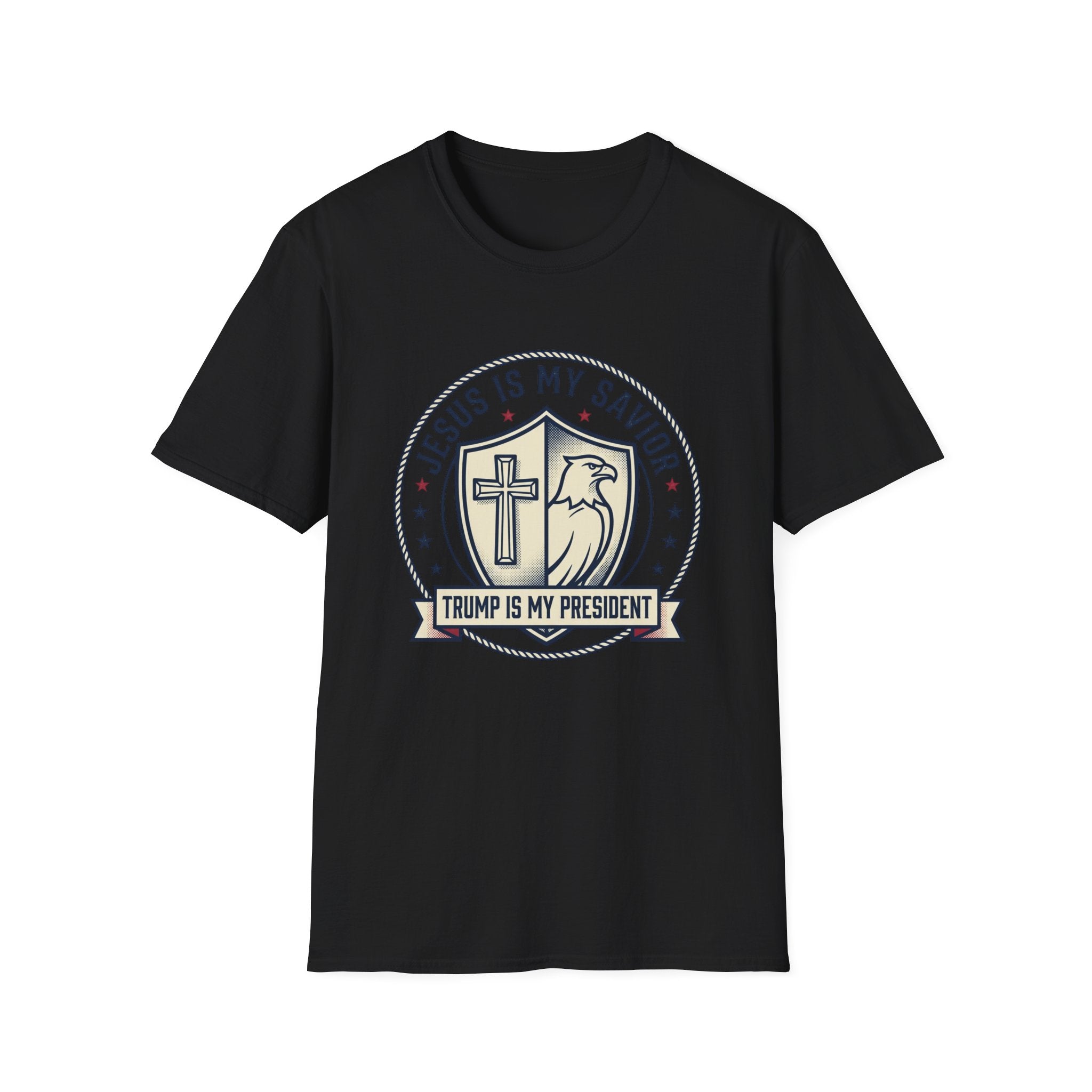 Christian Political T-Shirt — "Jesus Is My Savior, Trump Is My President"