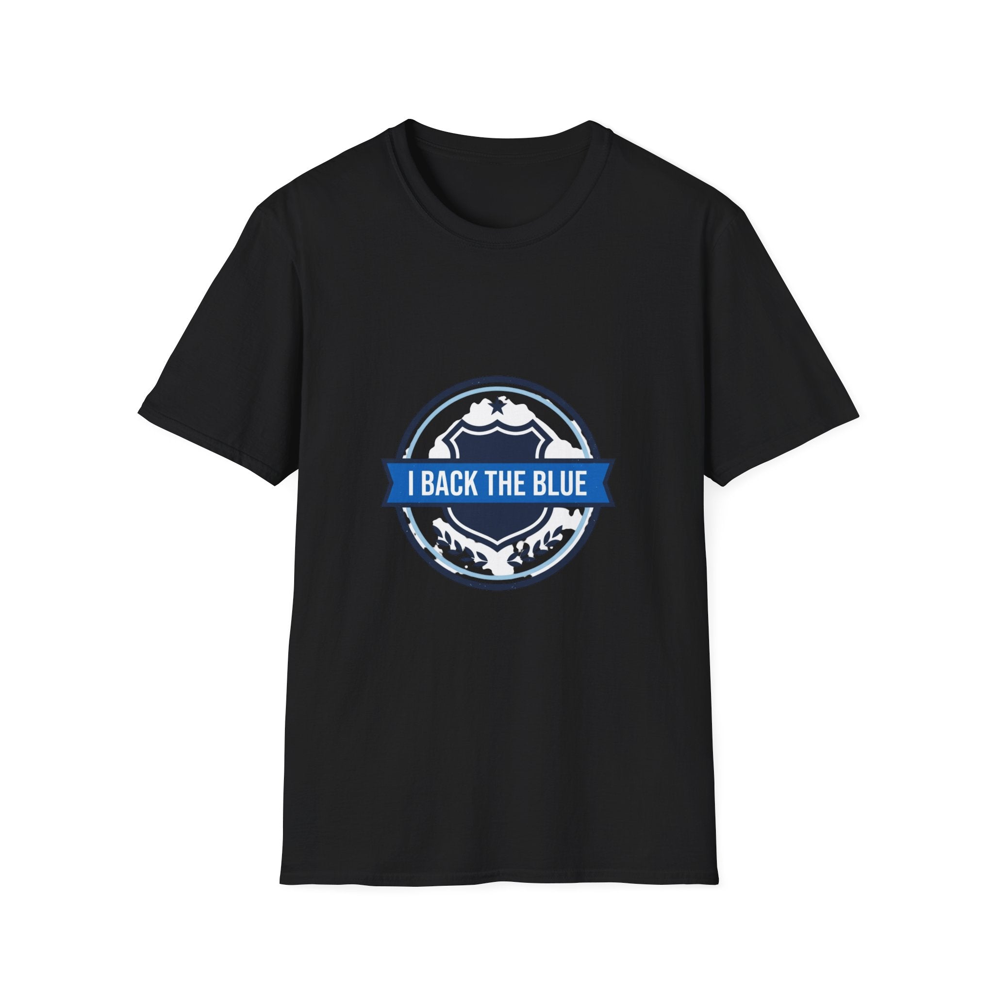 I Back The Blue T-Shirt — Support Police Badge Graphic Shirt