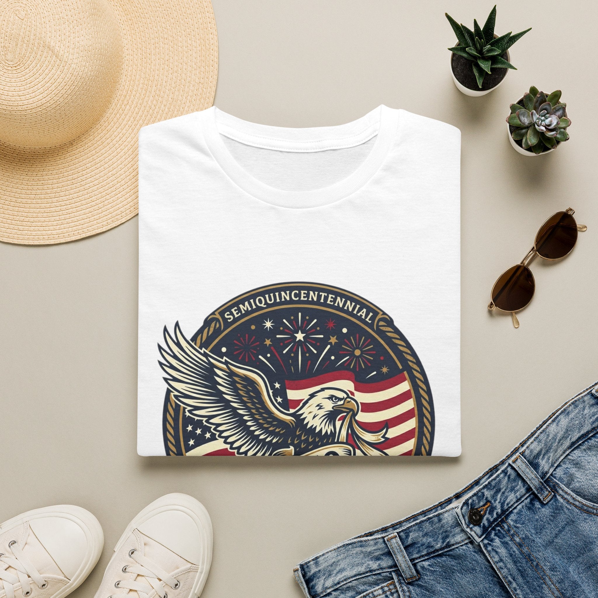 250th America Eagle T-Shirt — Semiquincentennial Patriotic Shirt