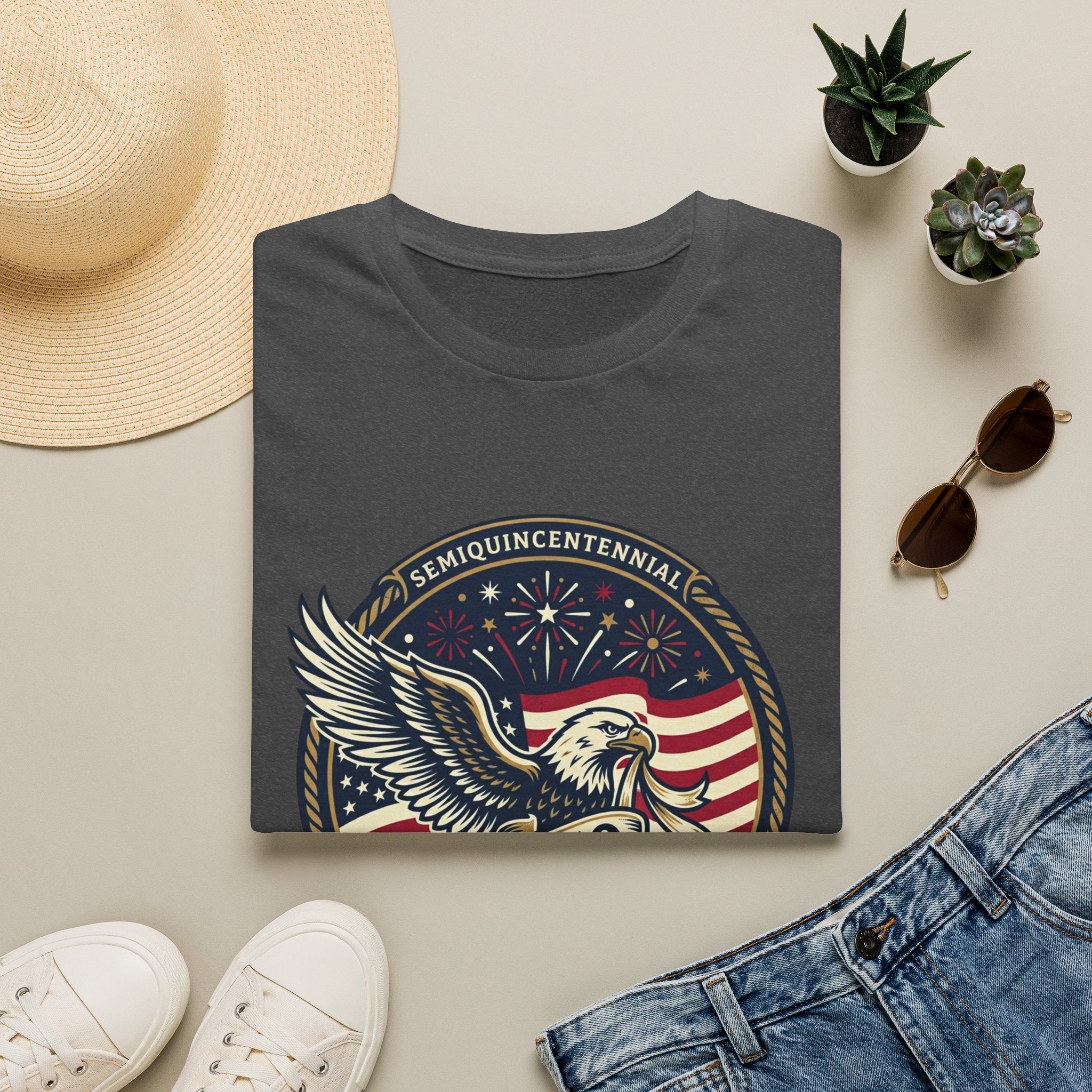 250th America Eagle T-Shirt — Semiquincentennial Patriotic Shirt