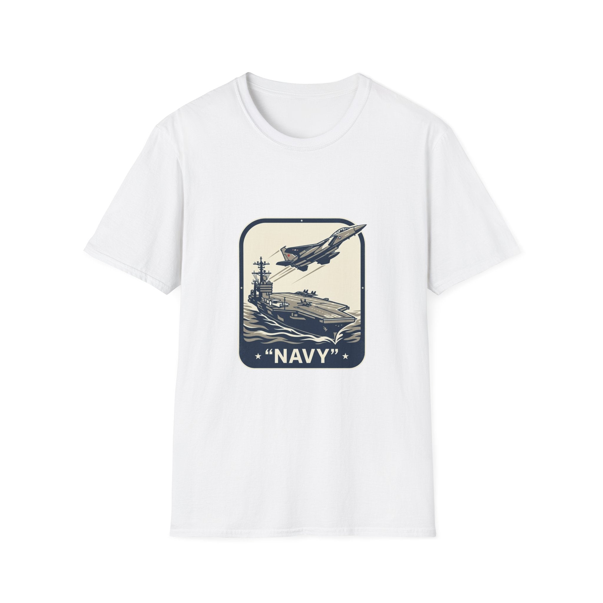 Navy Aircraft Carrier T‑Shirt — Vintage Naval Aviation Graphic Tee