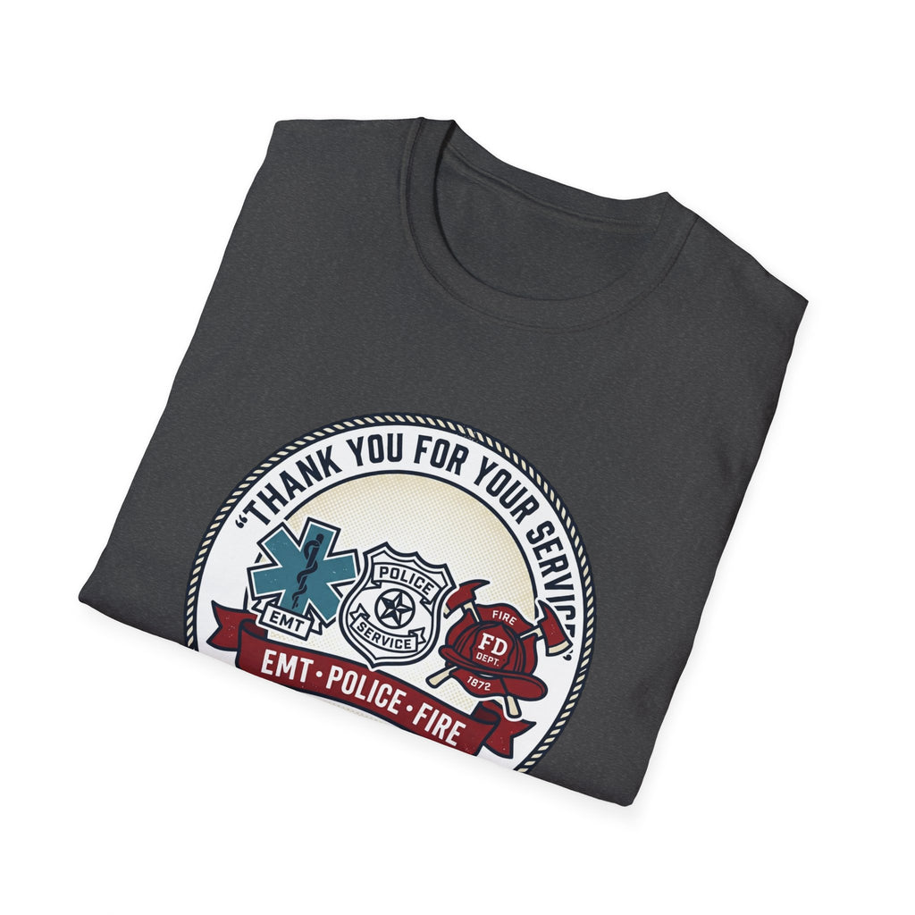 EMT • Police • Fire 'Thank You For Your Service' T-Shirt
