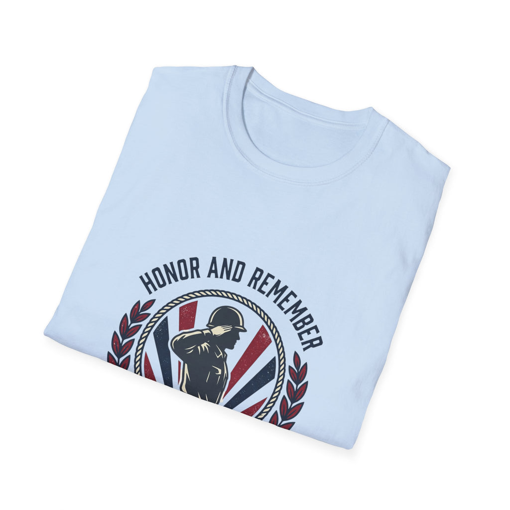 Veterans Tribute T-Shirt — "Honor and Remember" Memorial Tee