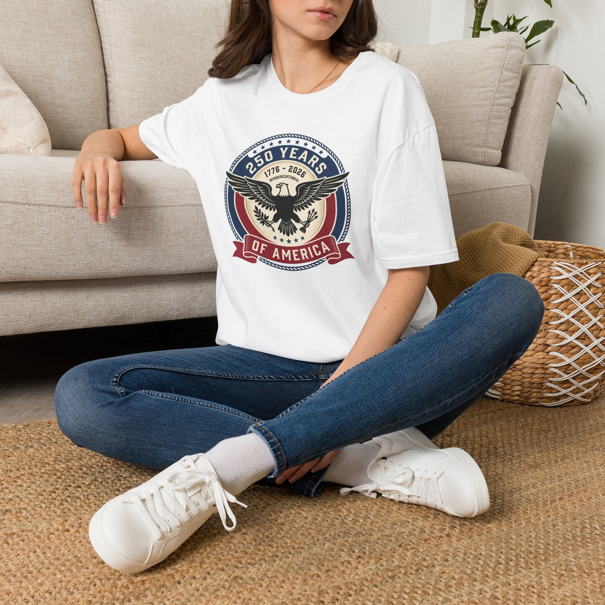 250 Years of America Eagle T-Shirt — 1776–2026 Patriotic Anniversary Tee