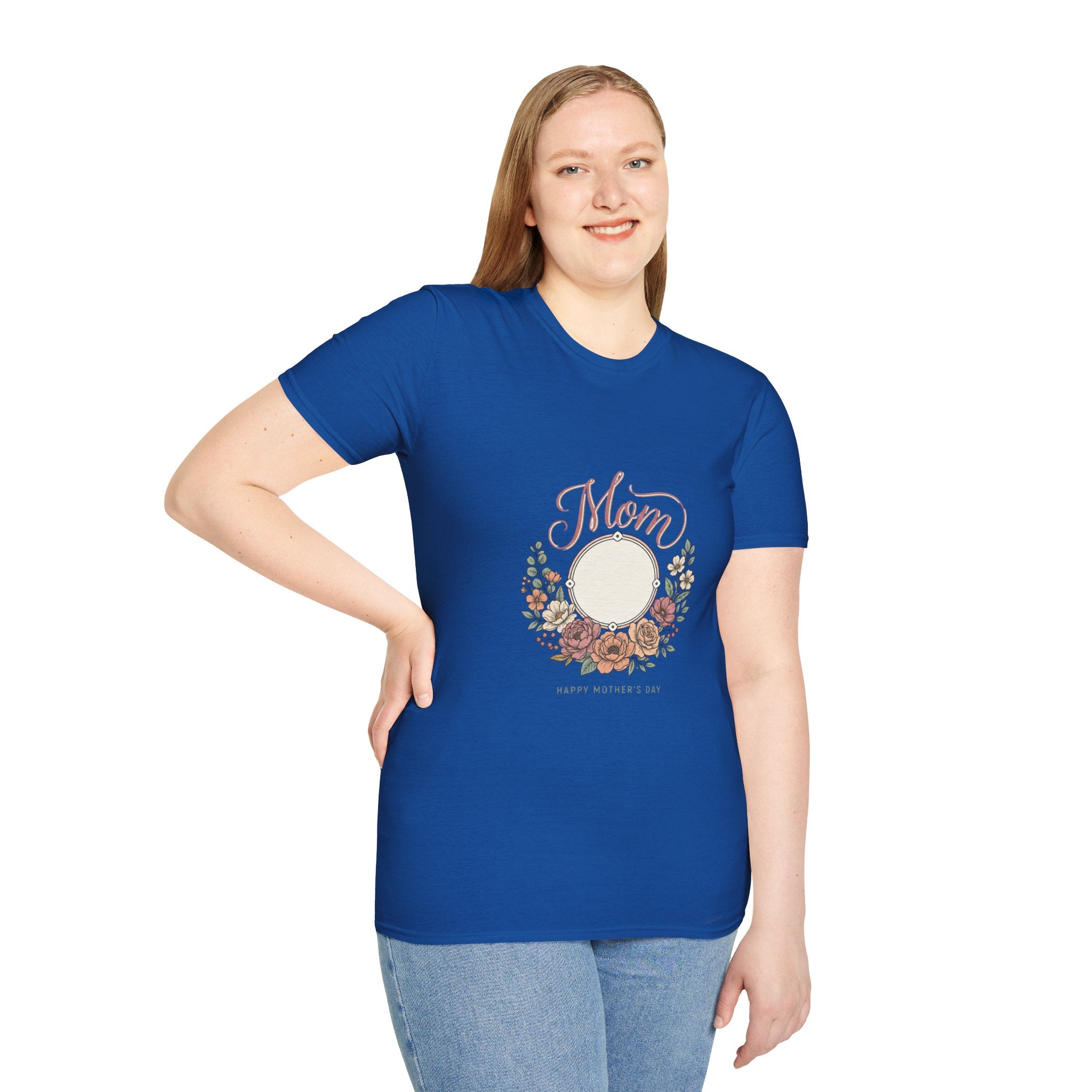 Mom Floral Photo Frame T-Shirt — Mother’s Day Keepsake Tee