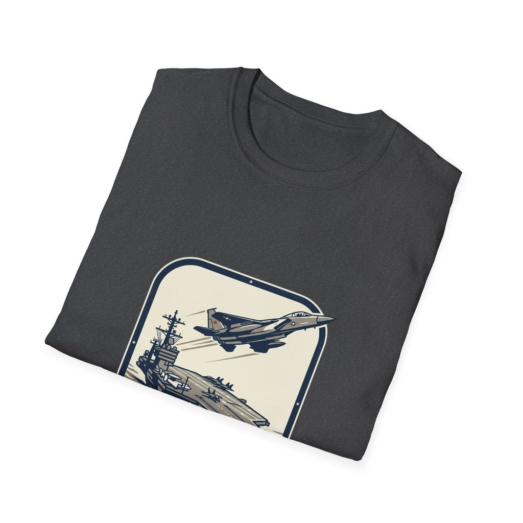 Navy Aircraft Carrier T‑Shirt — Vintage Naval Aviation Graphic Tee