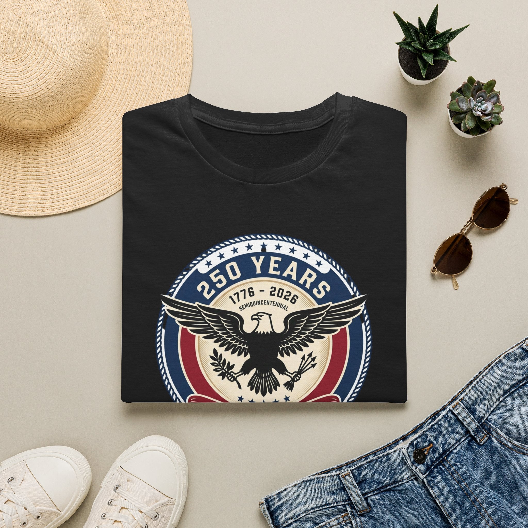 250 Years of America Eagle T-Shirt — 1776–2026 Patriotic Anniversary Tee