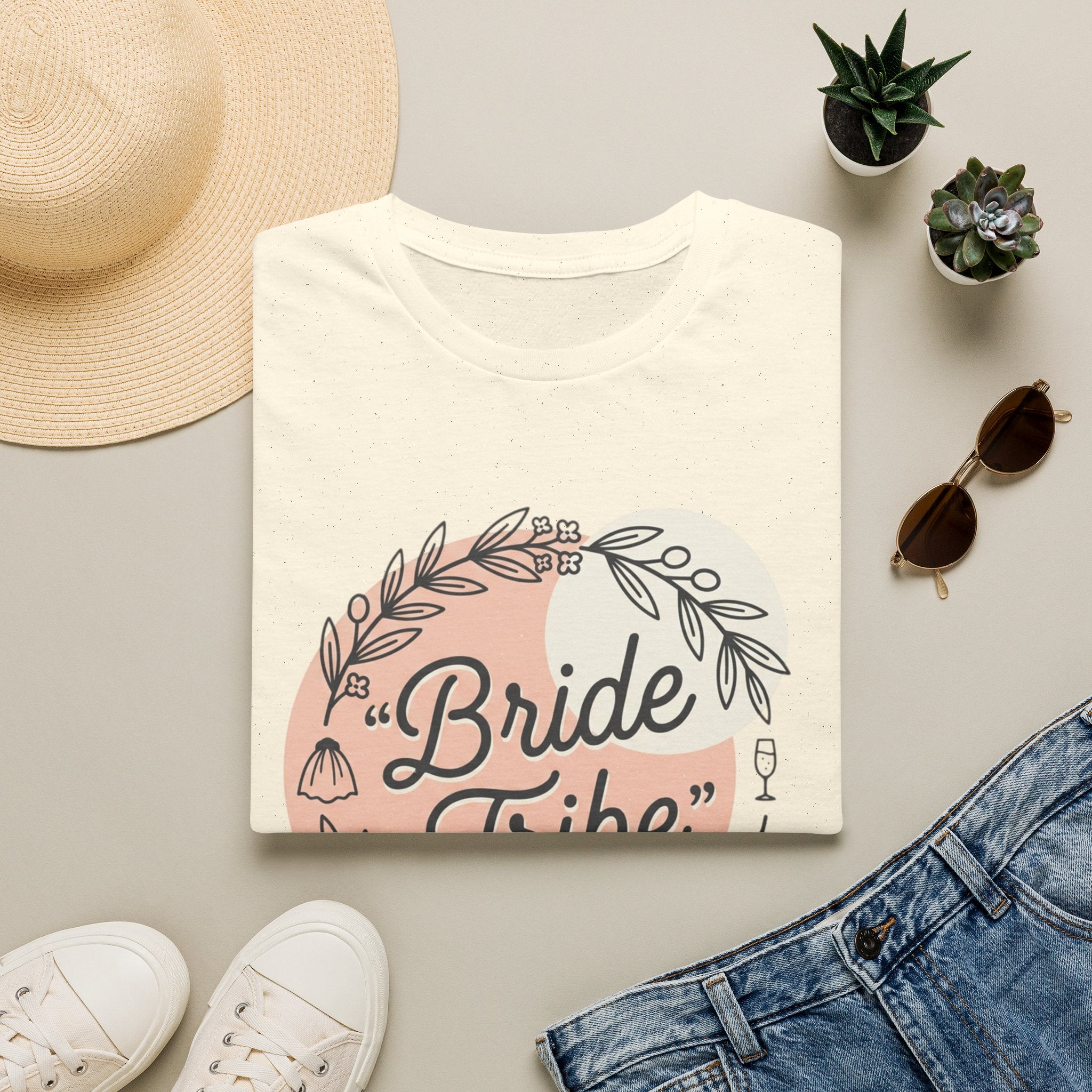 Bride Tribe T-Shirt — Floral Mother of the Bride Tee