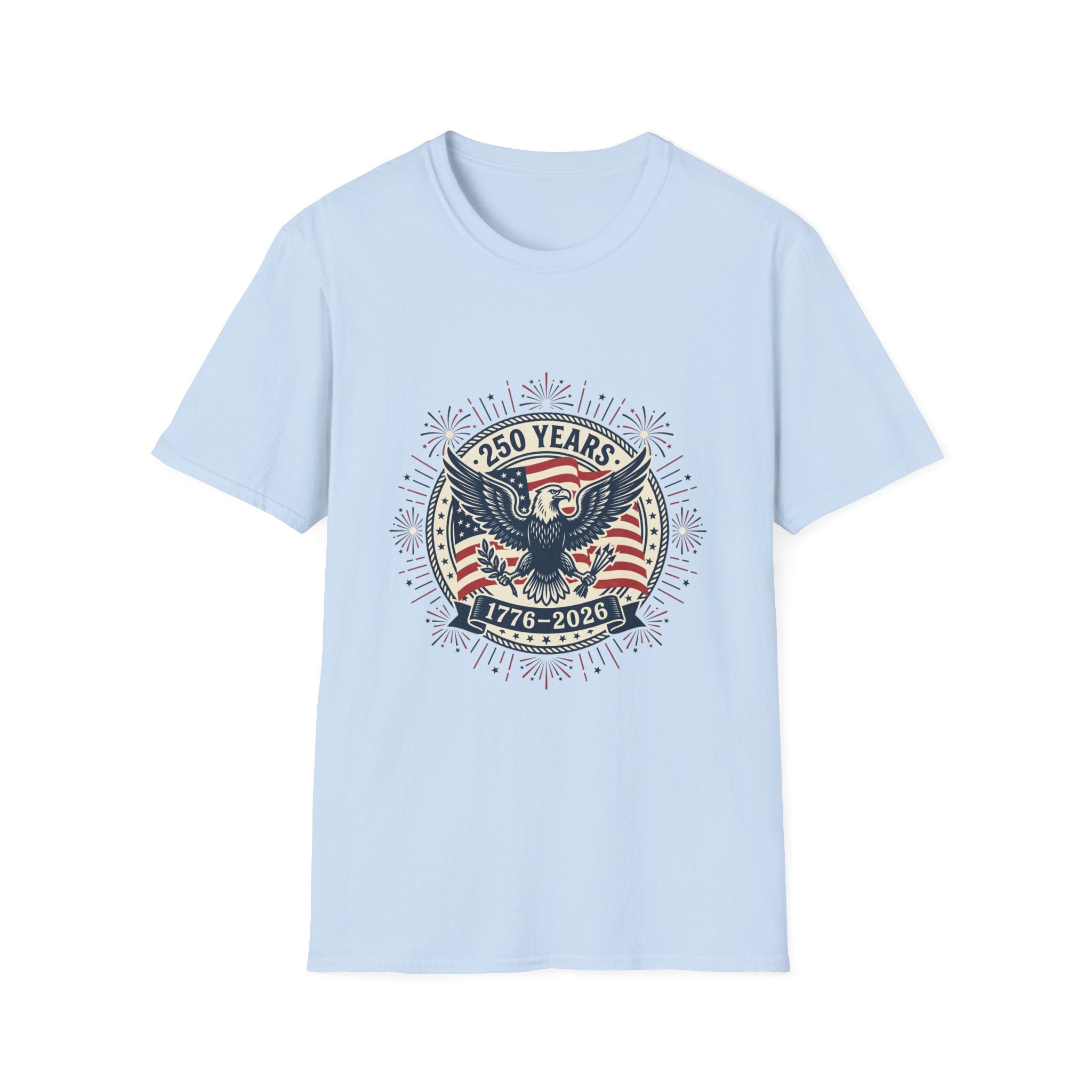 250 Years 1776–2026 Eagle T-Shirt — Patriotic American Independence Shirt