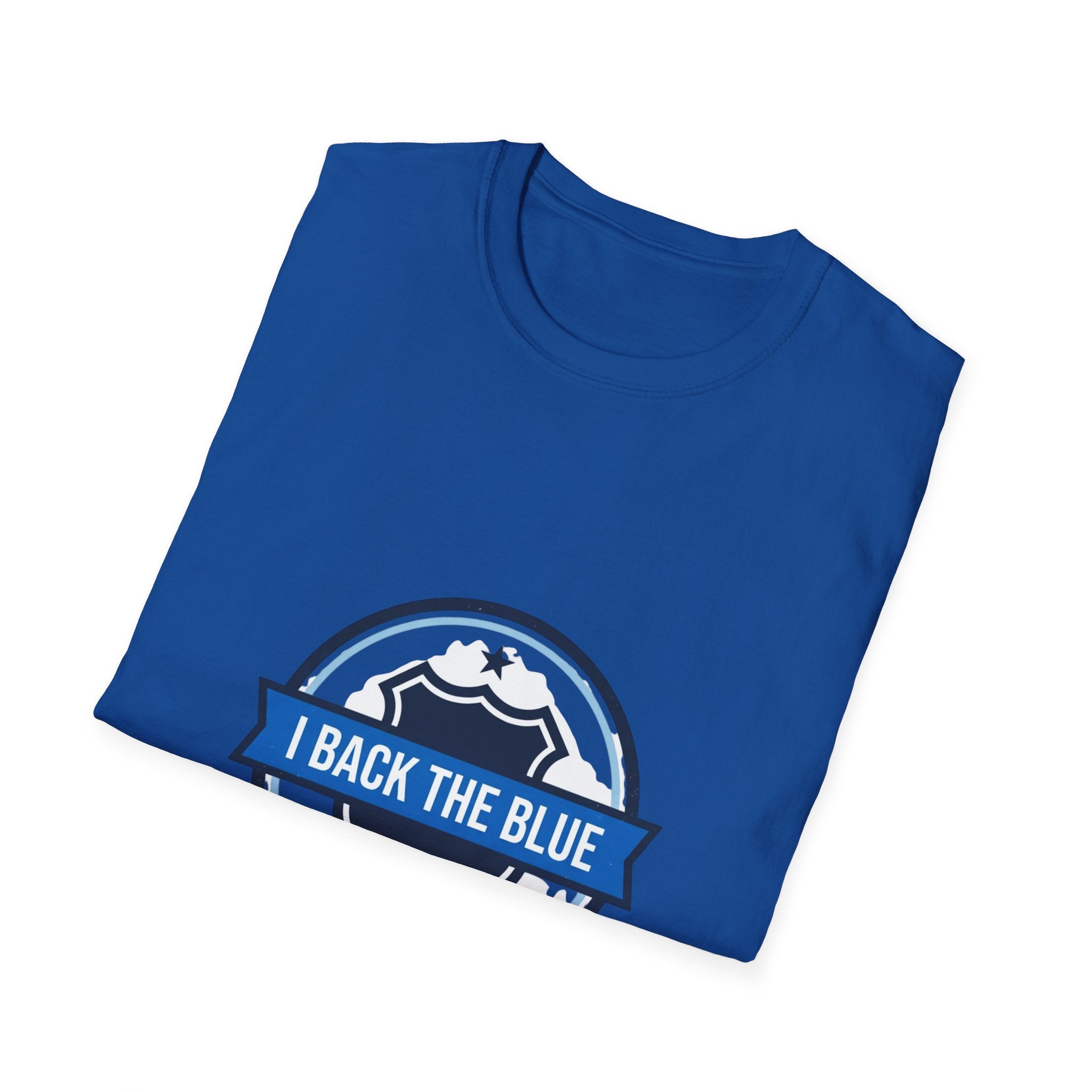 I Back The Blue T-Shirt — Support Police Badge Graphic Shirt