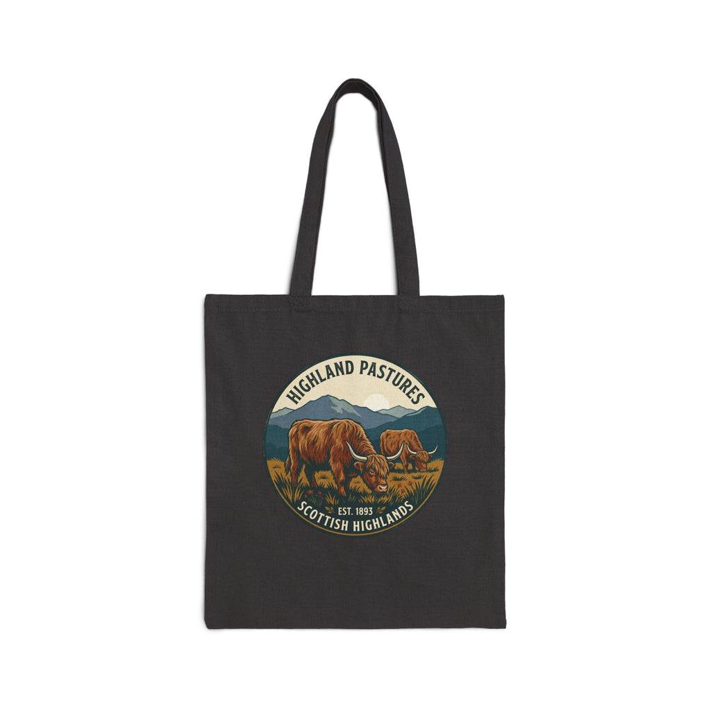 Tote Bag — 'Highland Pastures' Scottish Highlands Canvas Tote