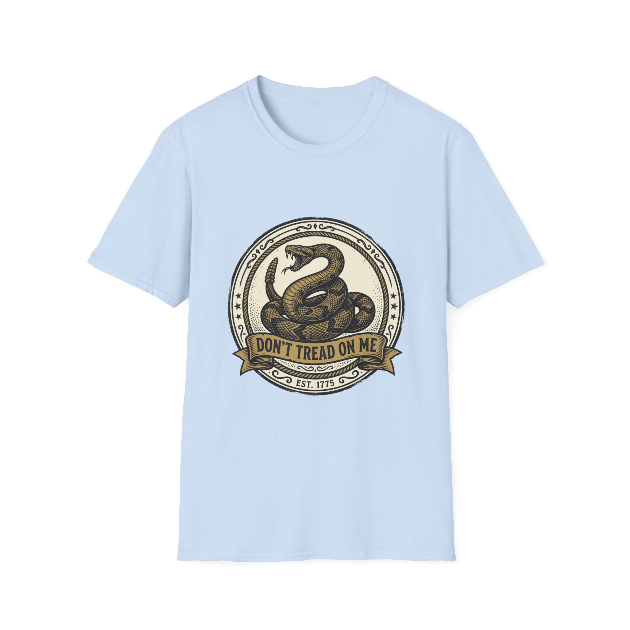 Don't Tread On Me Snake T-Shirt — Gadsden Flag Vintage Patriotic Tee