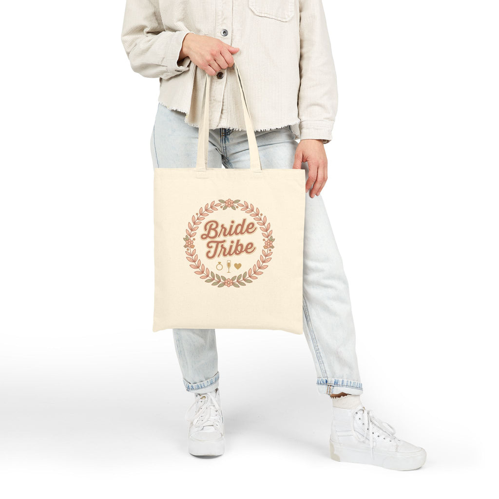 Bride Tribe Canvas Tote Bag — Bachelorette Party Gift & Bridal Shower Favor