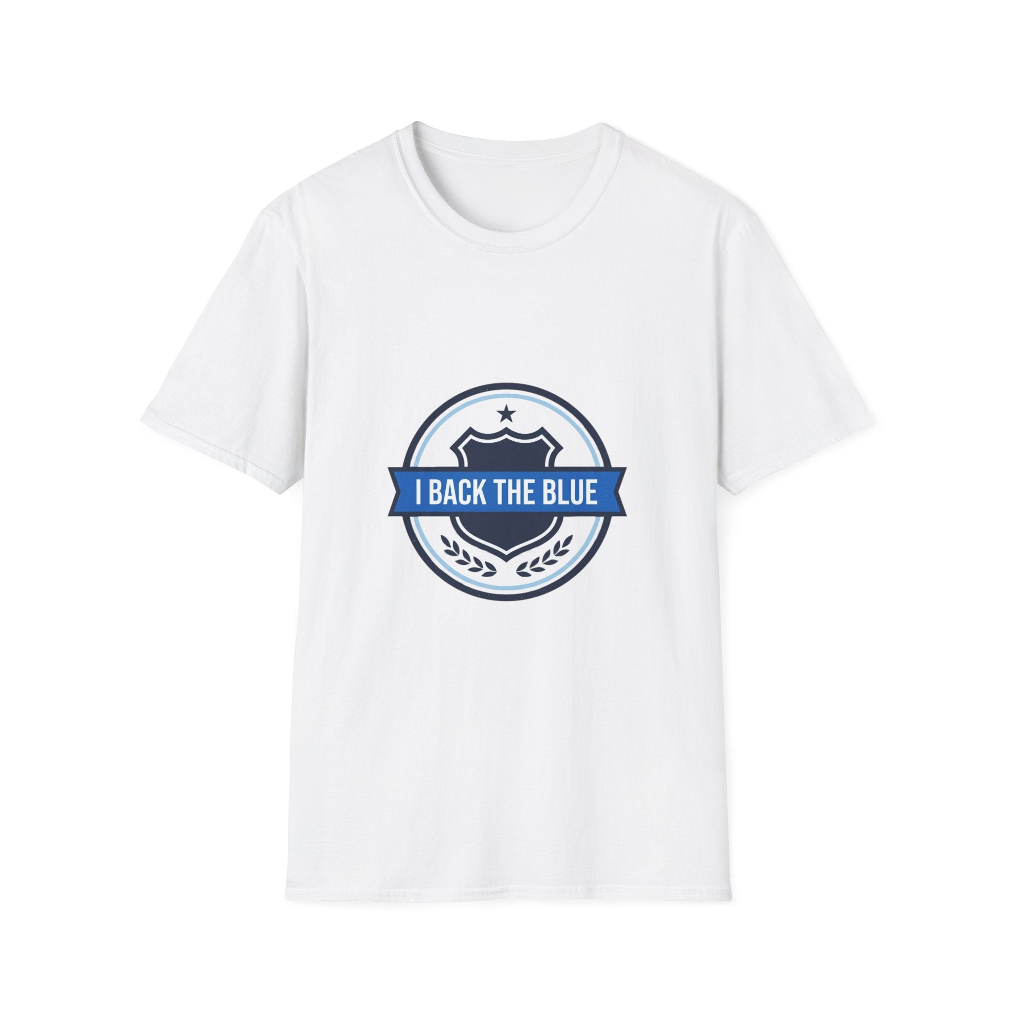 I Back The Blue T-Shirt — Support Police Badge Graphic Shirt