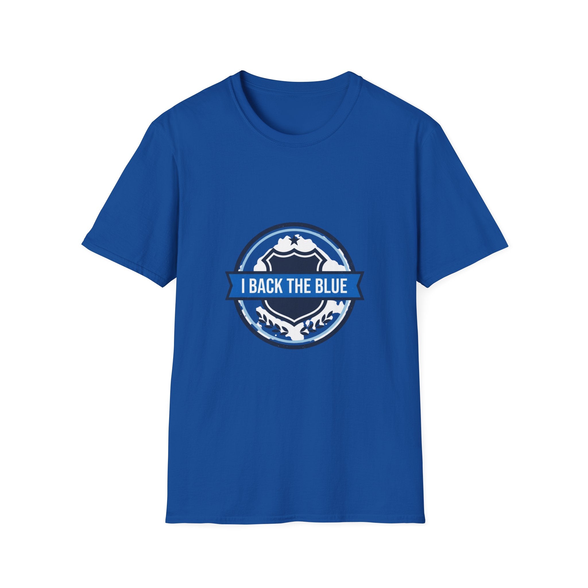 I Back The Blue T-Shirt — Support Police Badge Graphic Shirt