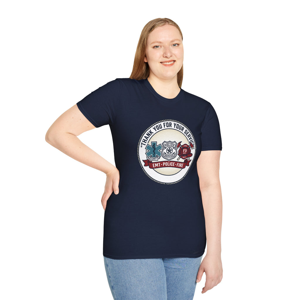 EMT • Police • Fire 'Thank You For Your Service' T-Shirt