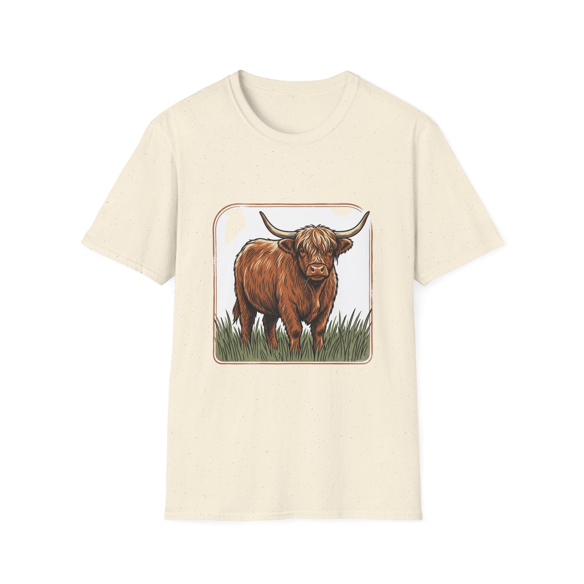 Highland Cow T-Shirt — Rustic Scottish Cattle Tee