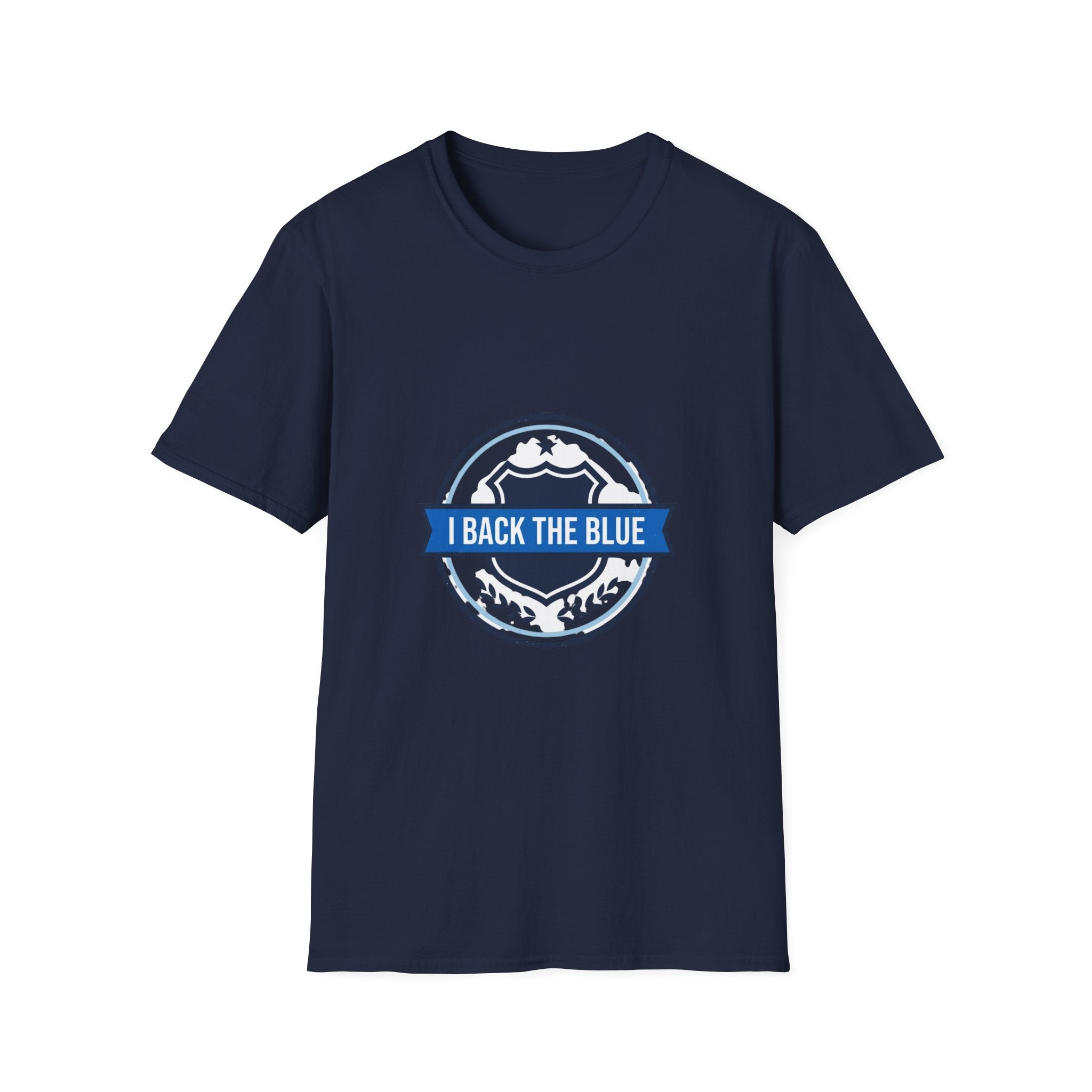 I Back The Blue T-Shirt — Support Police Badge Graphic Shirt