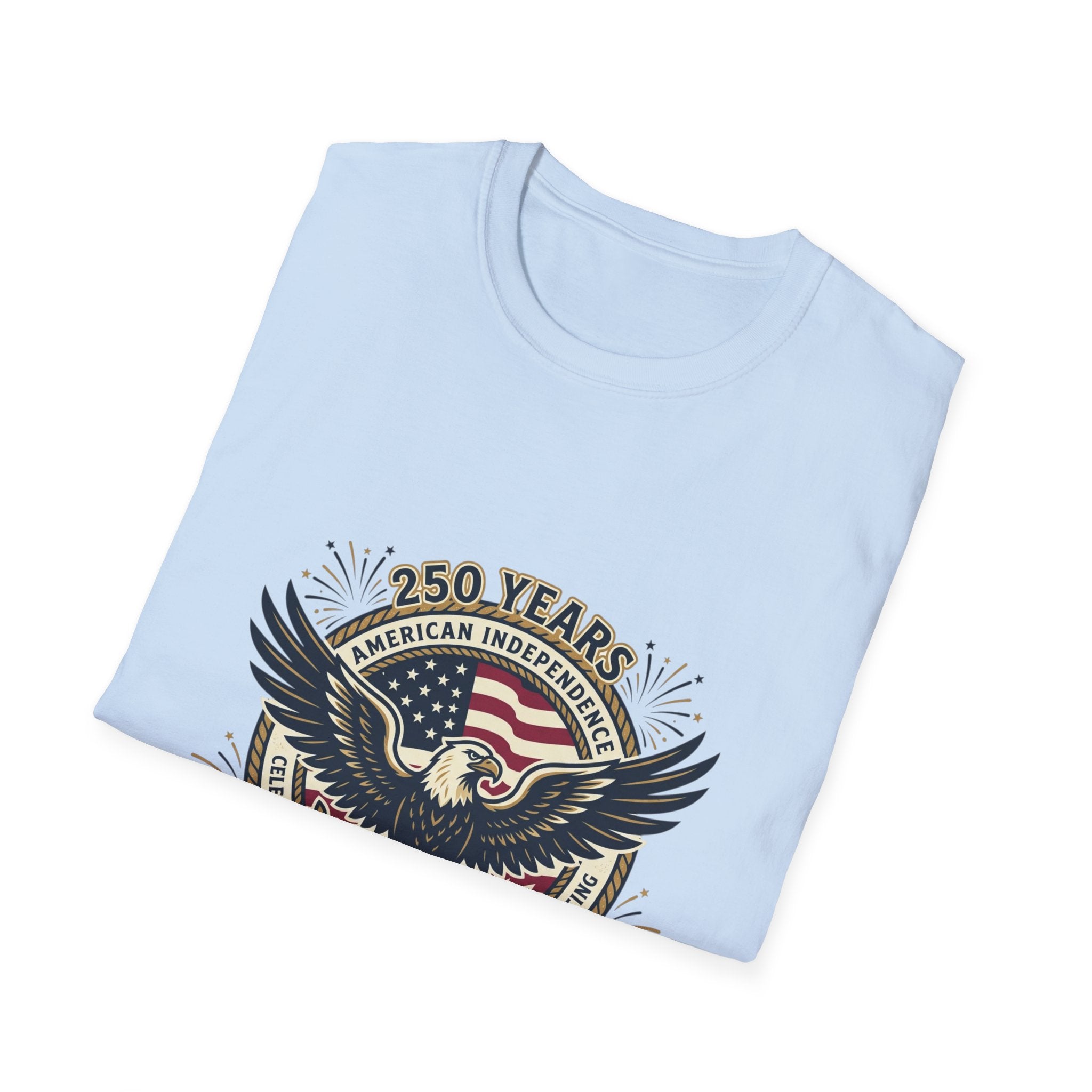 250 Years American Independence Eagle T-Shirt — Est. 1776–2026 Patriotic Tee