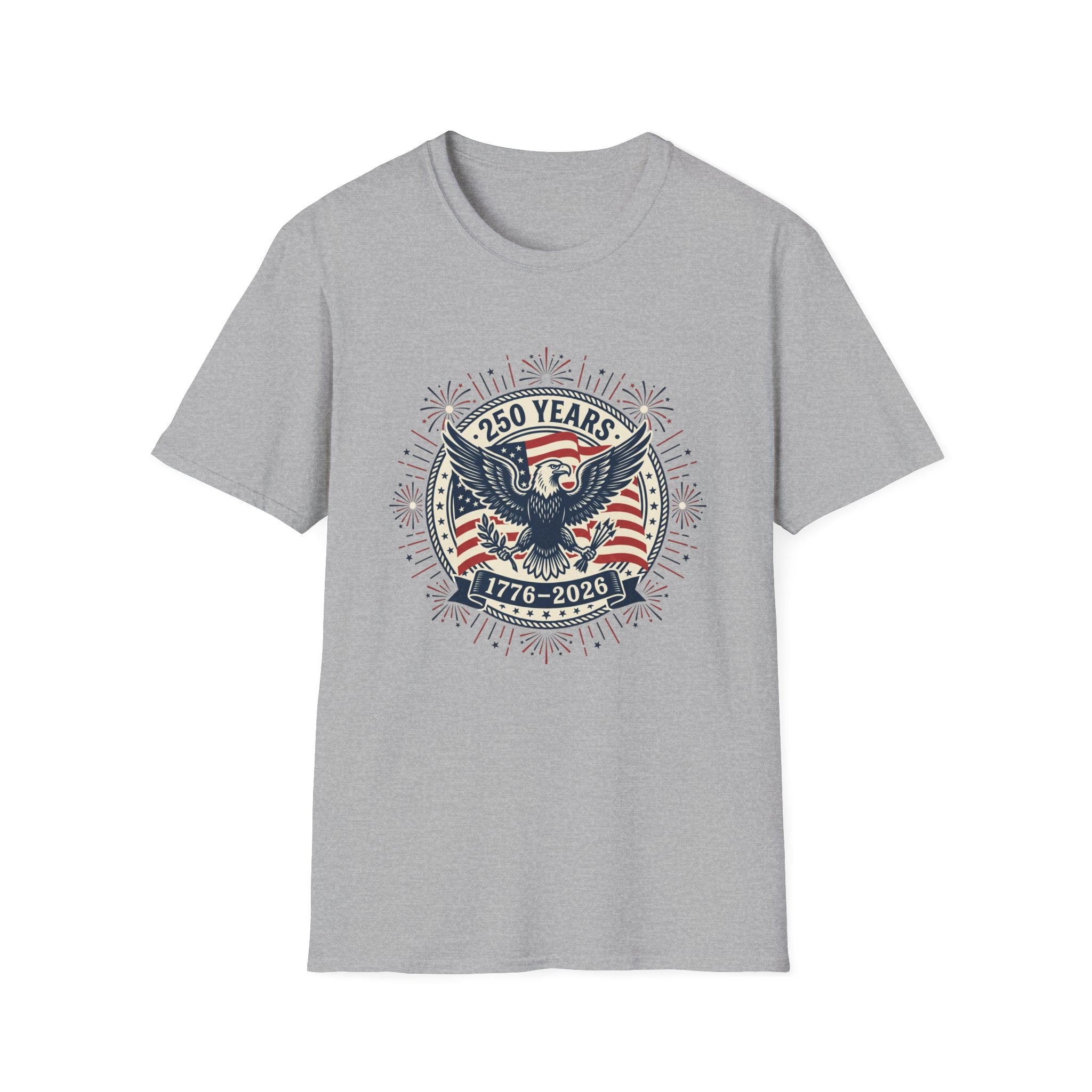 250 Years 1776–2026 Eagle T-Shirt — Patriotic American Independence Shirt