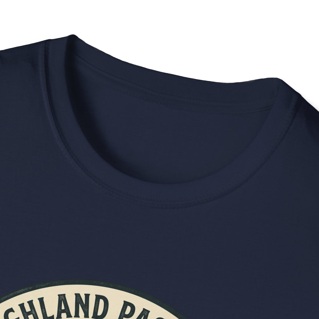 Highland Pastures T-Shirt — Scottish Highlands Highland Cow Vintage Badge
