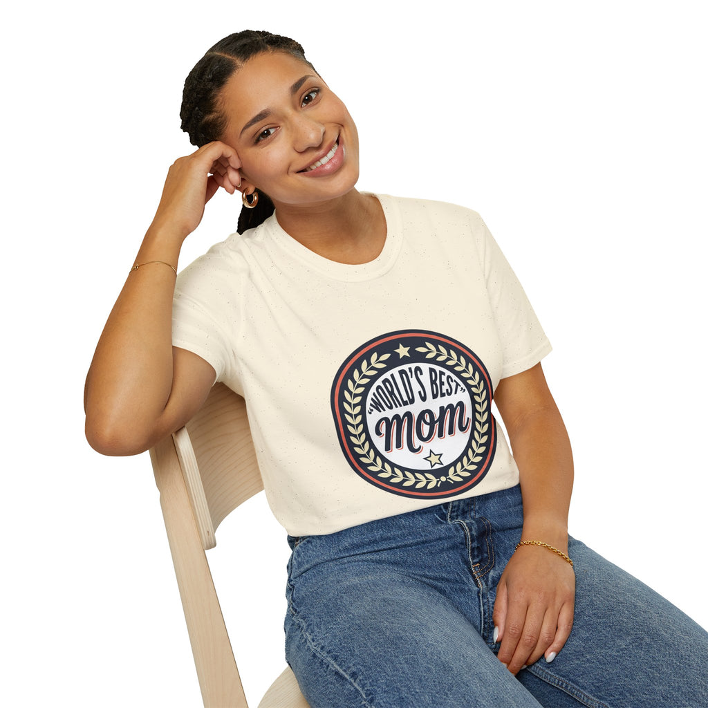 World's Best Mom T-Shirt – Vintage Badge Mother's Day Tee