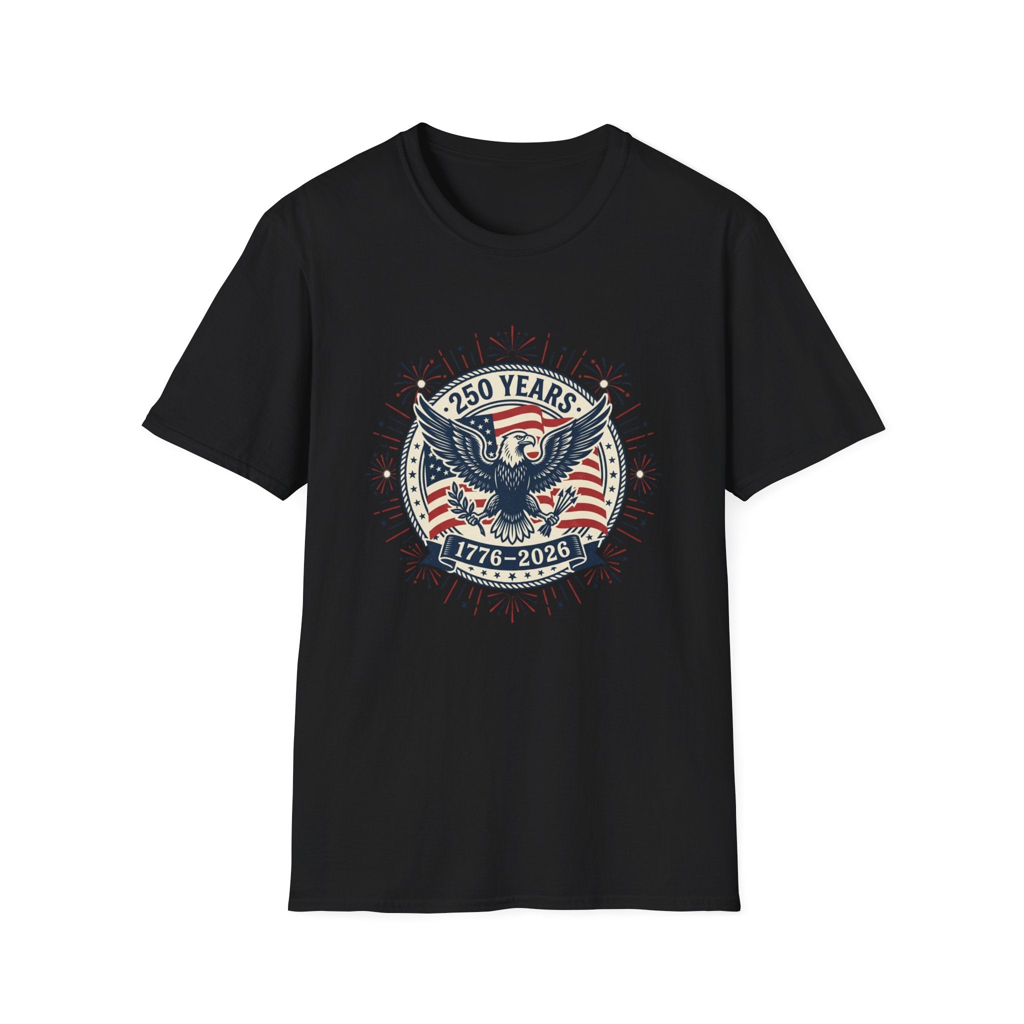 250 Years 1776–2026 Eagle T-Shirt — Patriotic American Independence Shirt