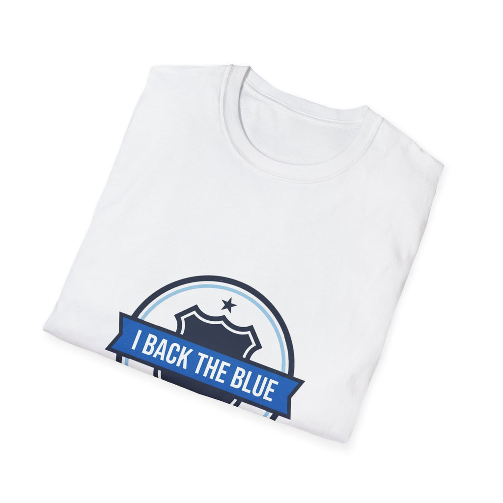 I Back The Blue T-Shirt — Support Police Badge Graphic Shirt