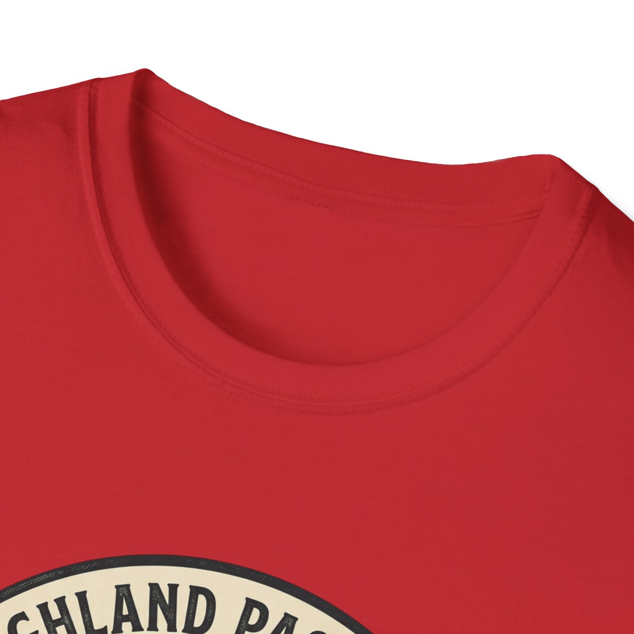 Highland Pastures T-Shirt — Scottish Highlands Highland Cow Vintage Badge